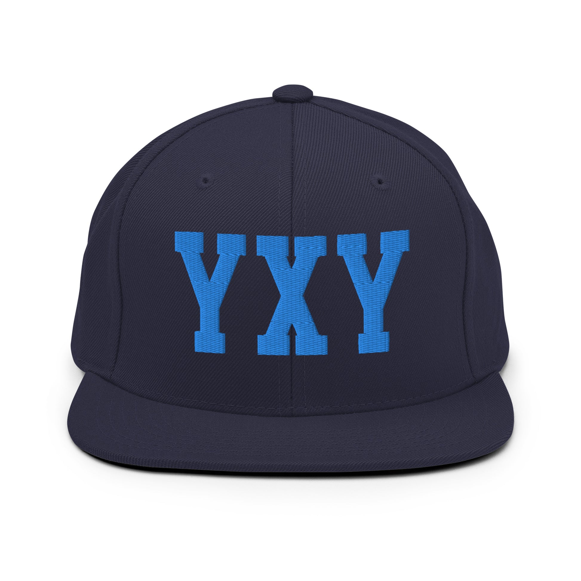 College-Style Classic Snapback Hat • Aqua Blue • YXY Whitehorse • YHM Designs - Image 07