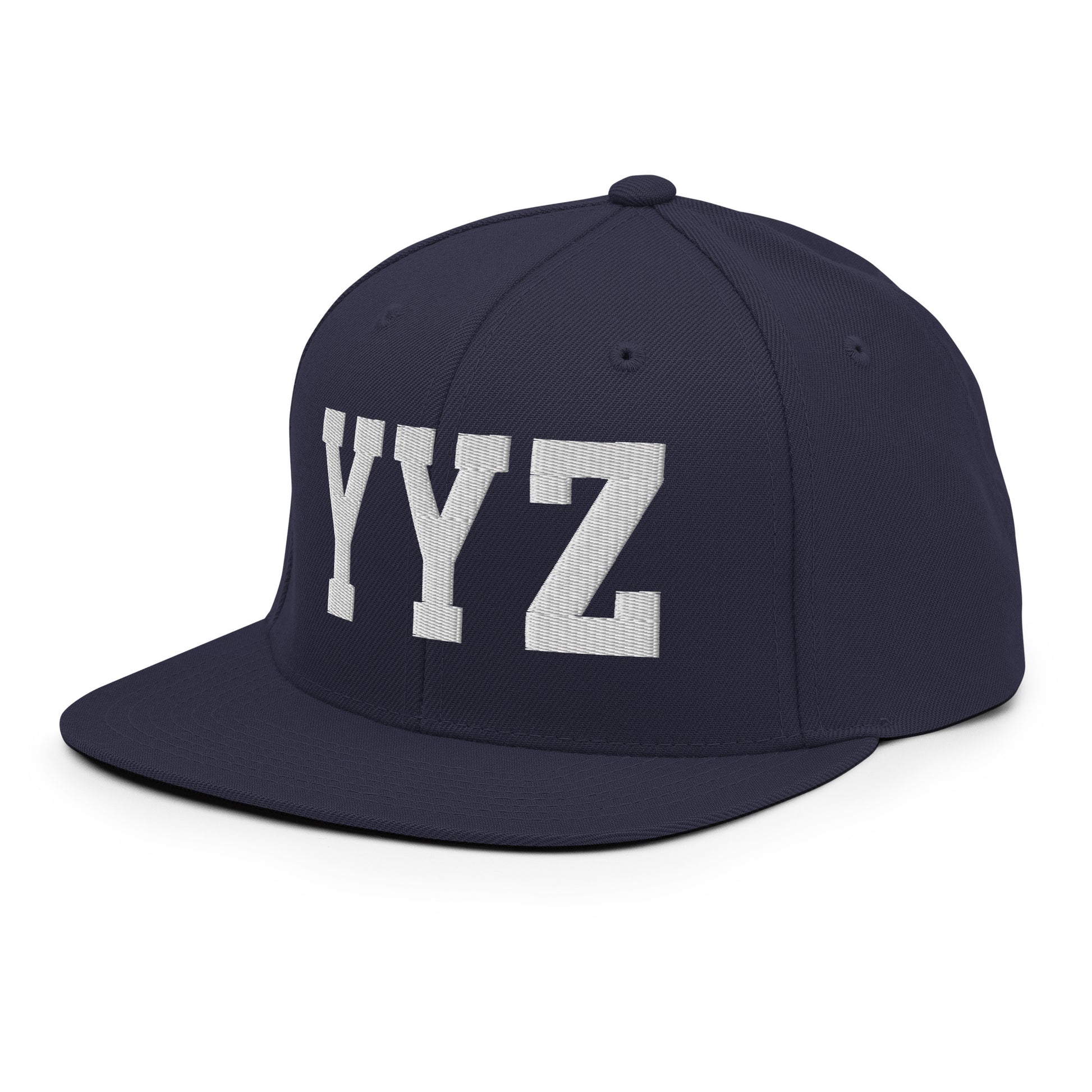 College-Style Classic Snapback Hat • White • YYZ Toronto Souvenir • YHM Designs - Image 17