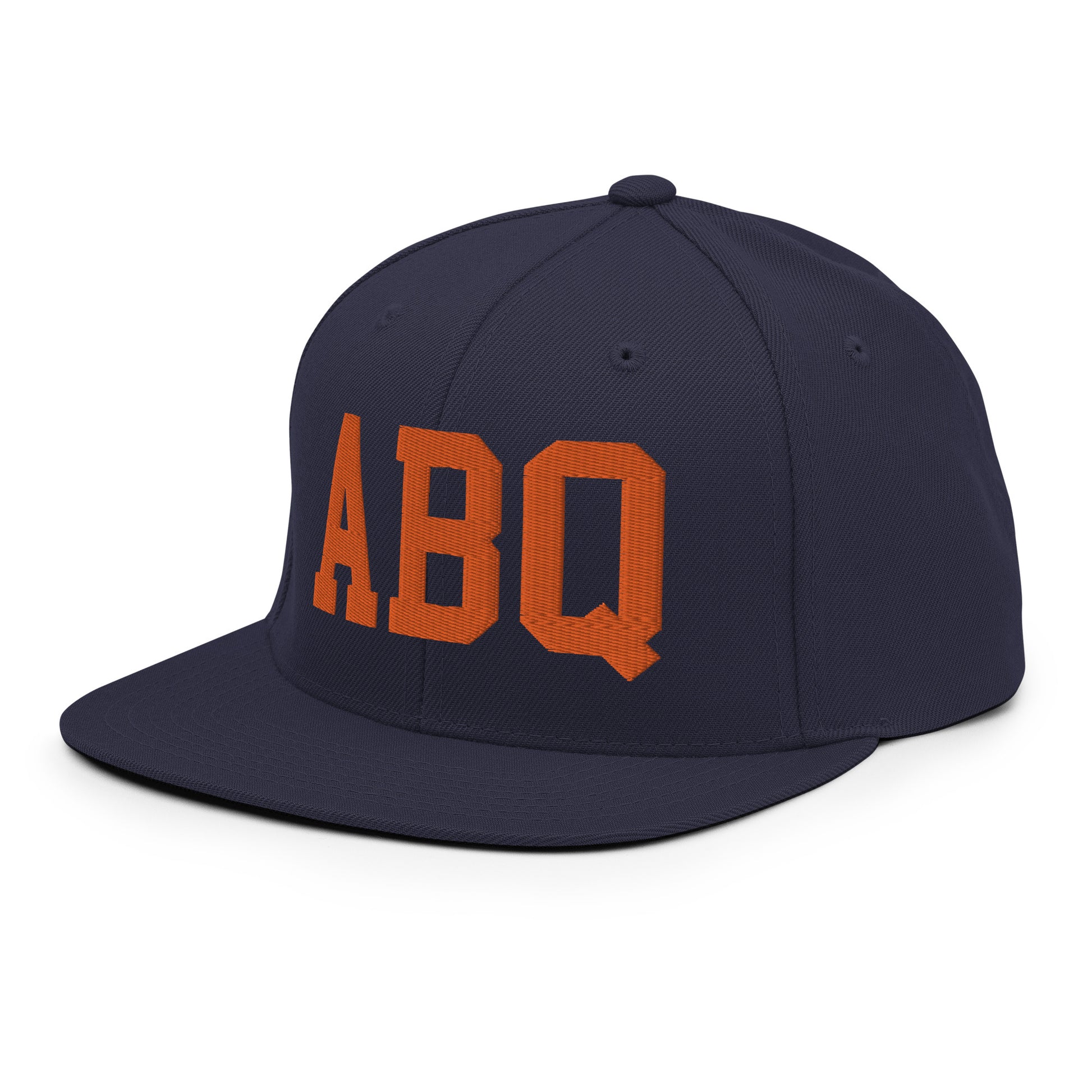 College-Style Classic Snapback Hat • Orange • ABQ Albuquerque • YHM Designs - Image 21