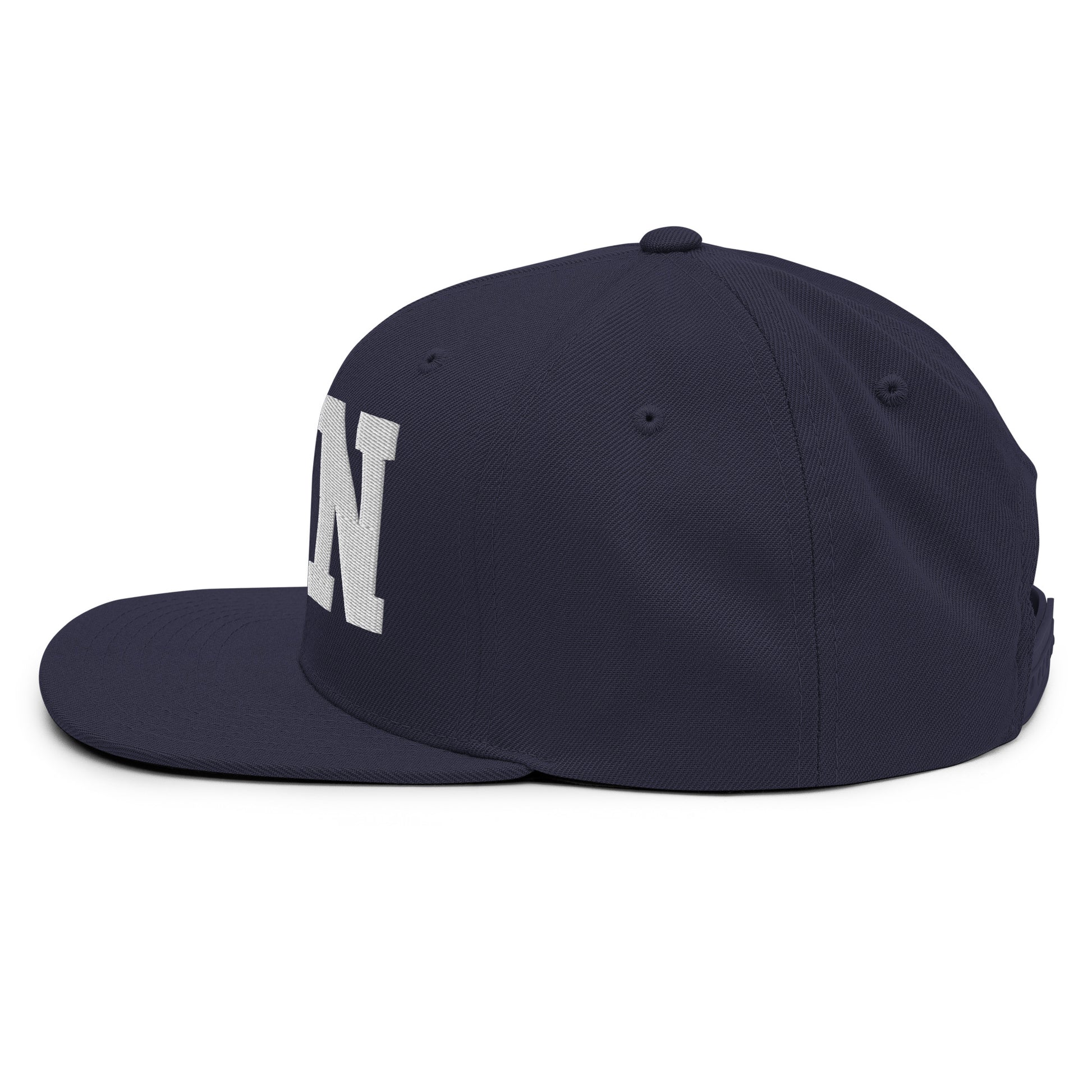 College-Style Classic Snapback Hat • White • DEN Denver • YHM Designs - Image 18