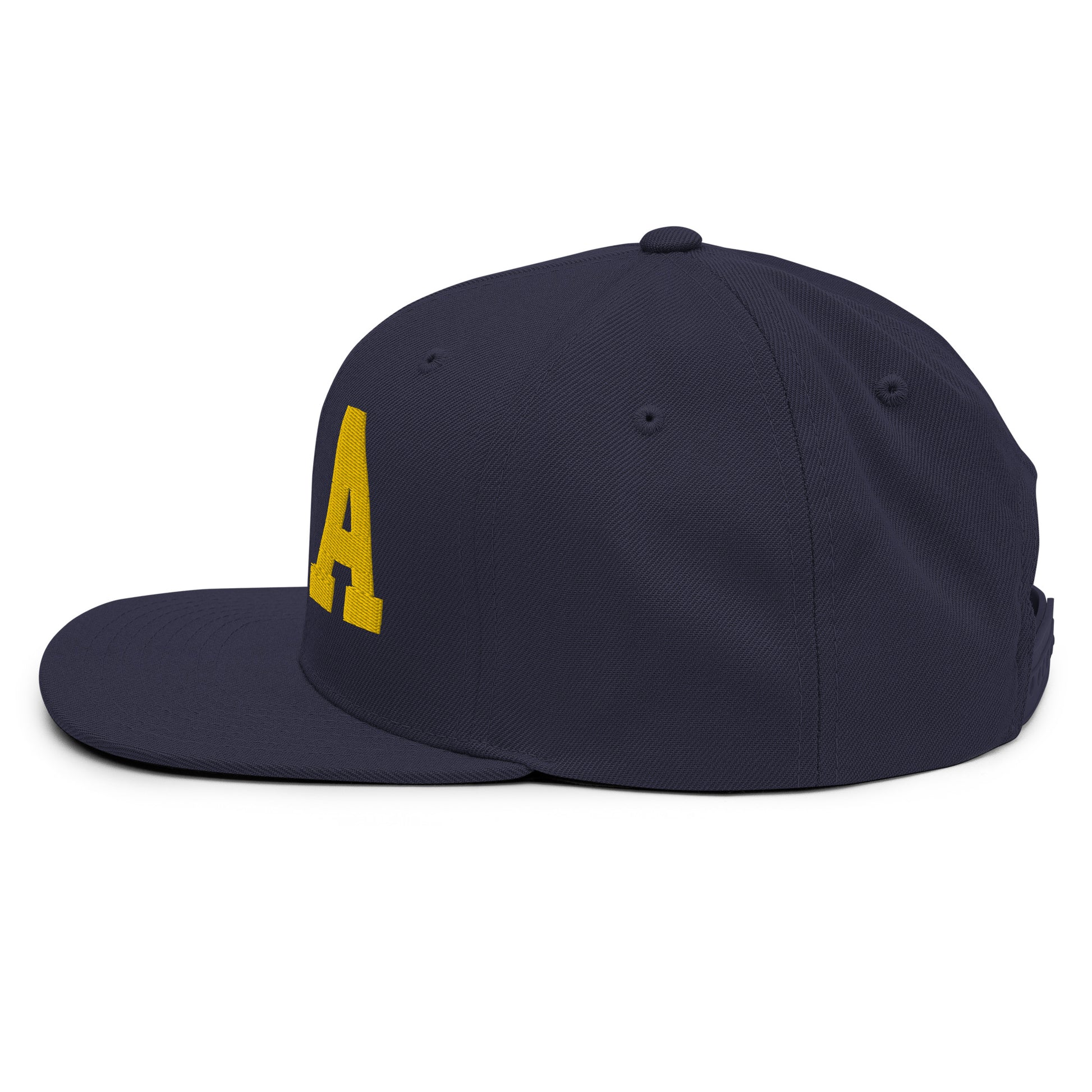 College-Style Classic Snapback Hat • Gold • DCA Washington • YHM Designs - Image 13