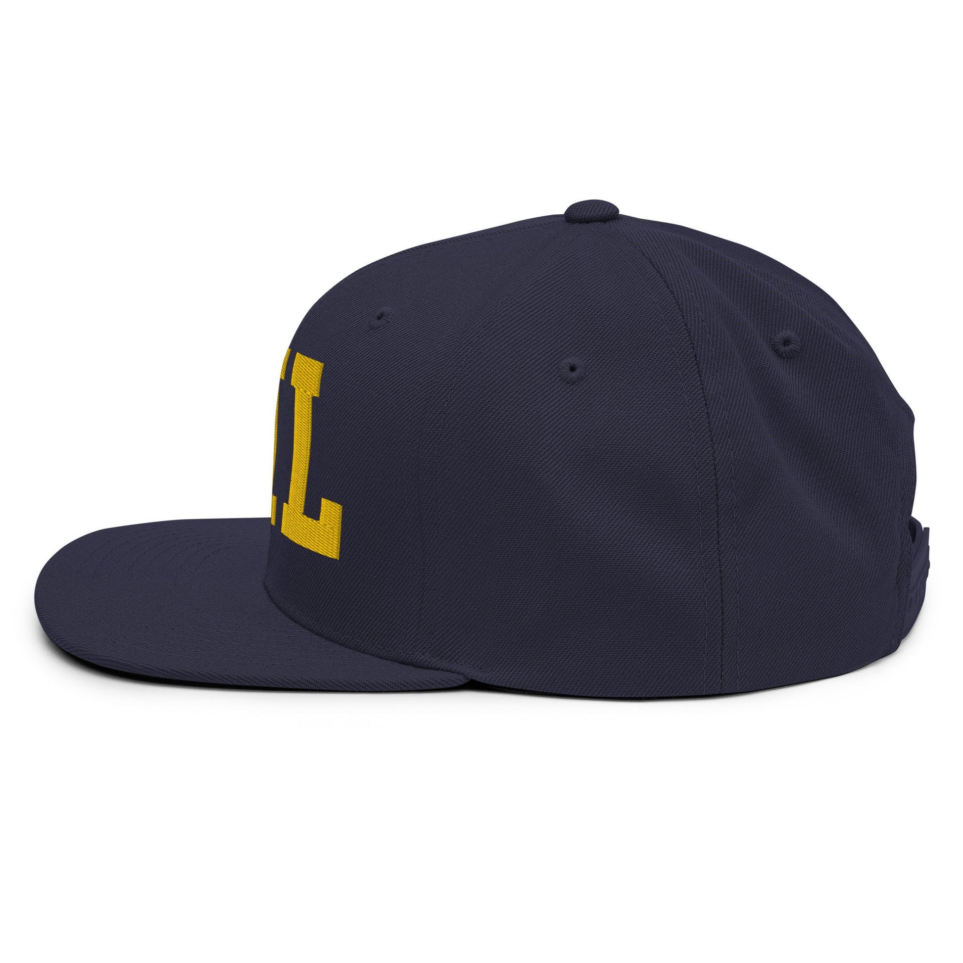 College-Style Classic Snapback Hat • Gold • HNL Honolulu • YHM Designs - Image 13