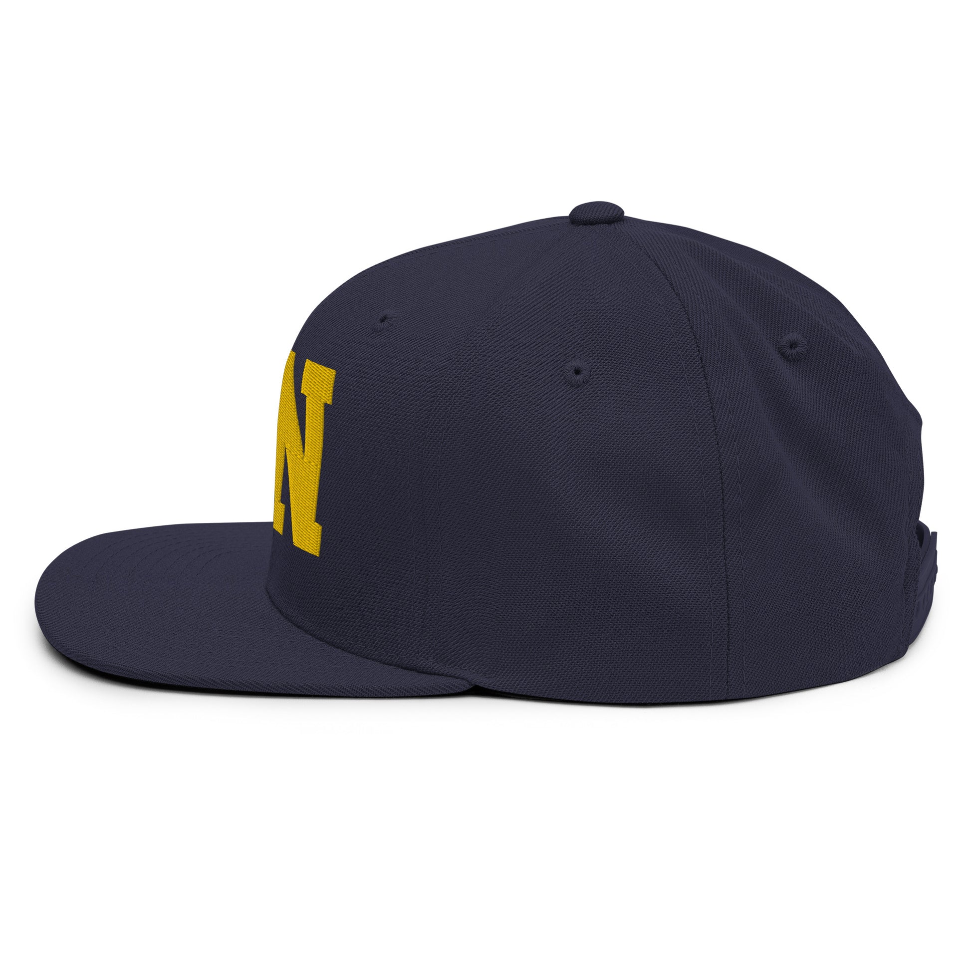 College-Style Classic Snapback Hat • Gold • ICN Seoul • YHM Designs - Image 13
