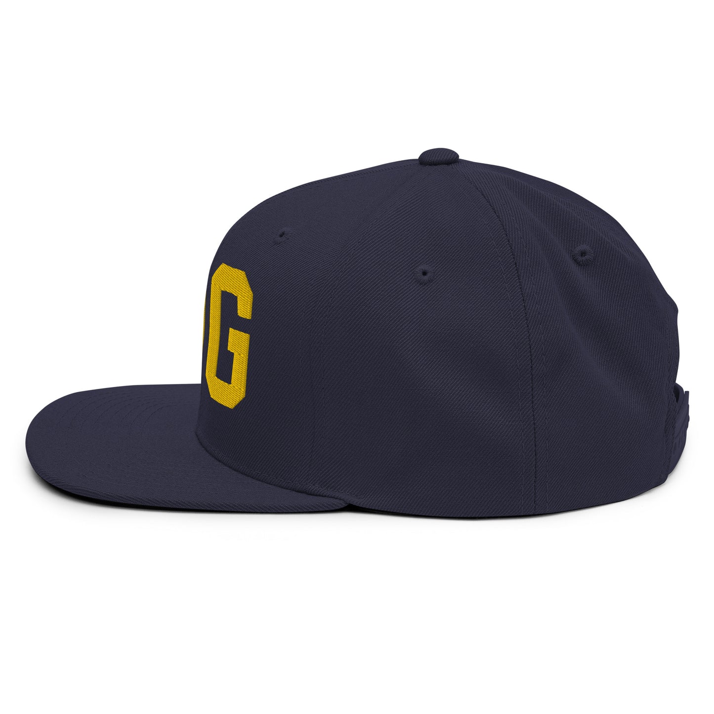 College-Style Classic Snapback Hat • Gold • YQG Windsor • YHM Designs - Image 13