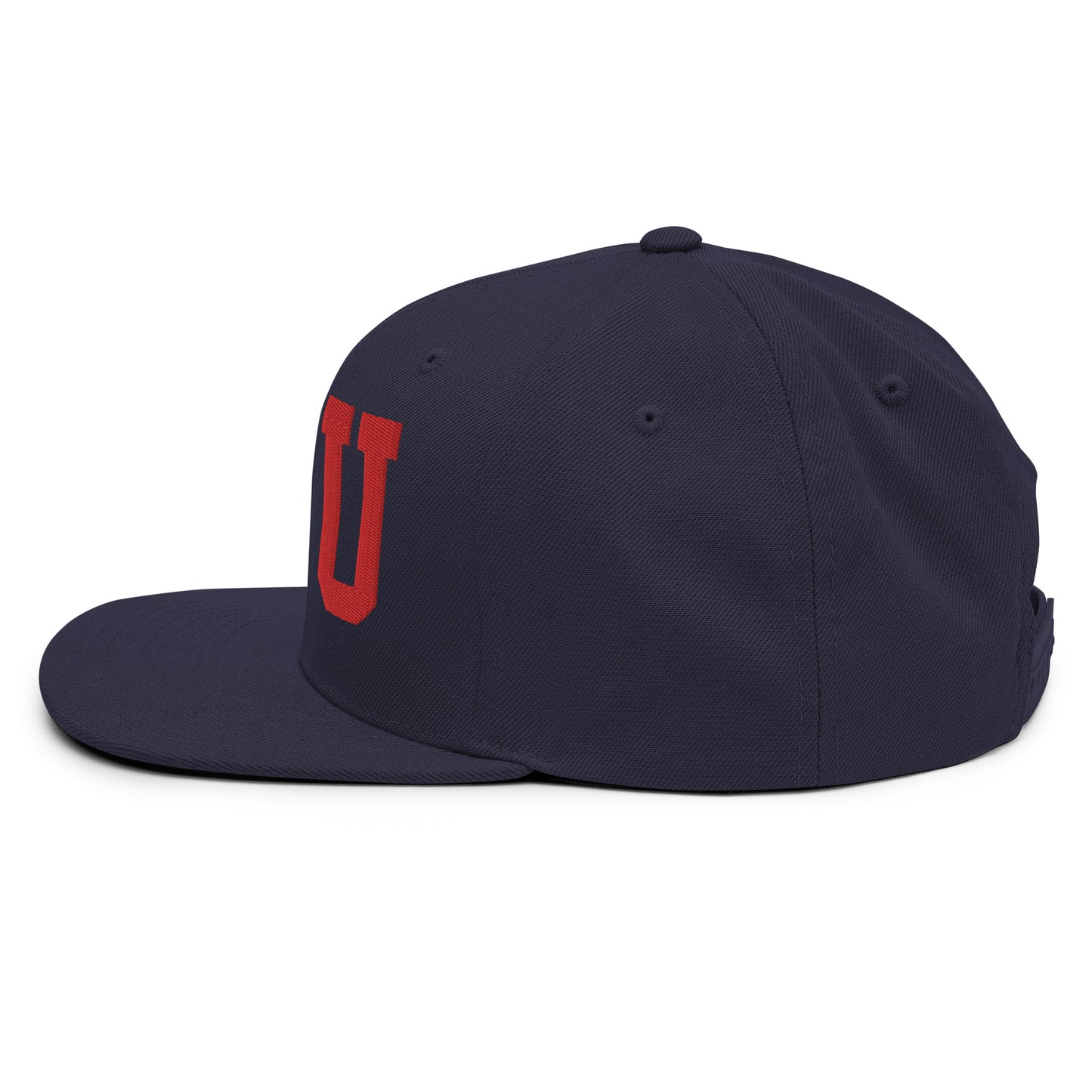 College-Style Classic Snapback Hat • Red • YXU London • YHM Designs - Image 18