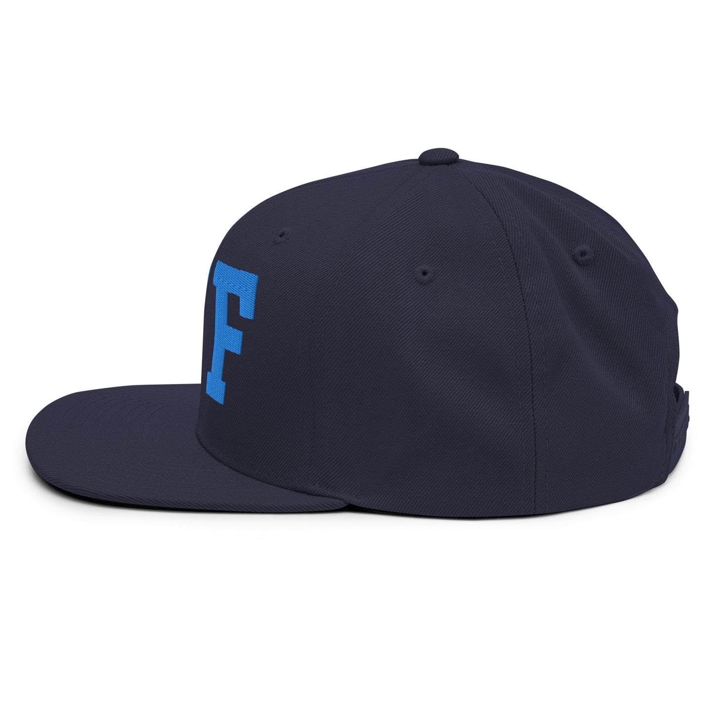 College-Style Classic Snapback Hat • Aqua Blue • BUF Buffalo • YHM Designs - Image 09