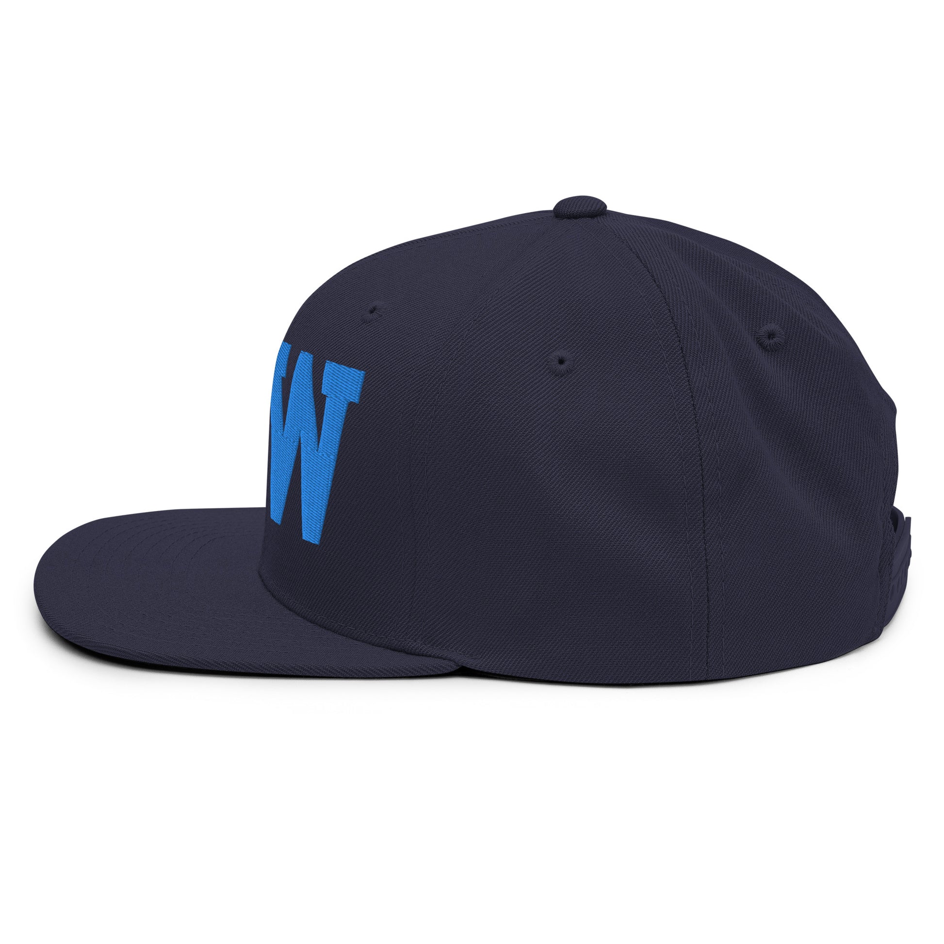 College-Style Classic Snapback Hat • Aqua Blue • DFW Dallas • YHM Designs - Image 09