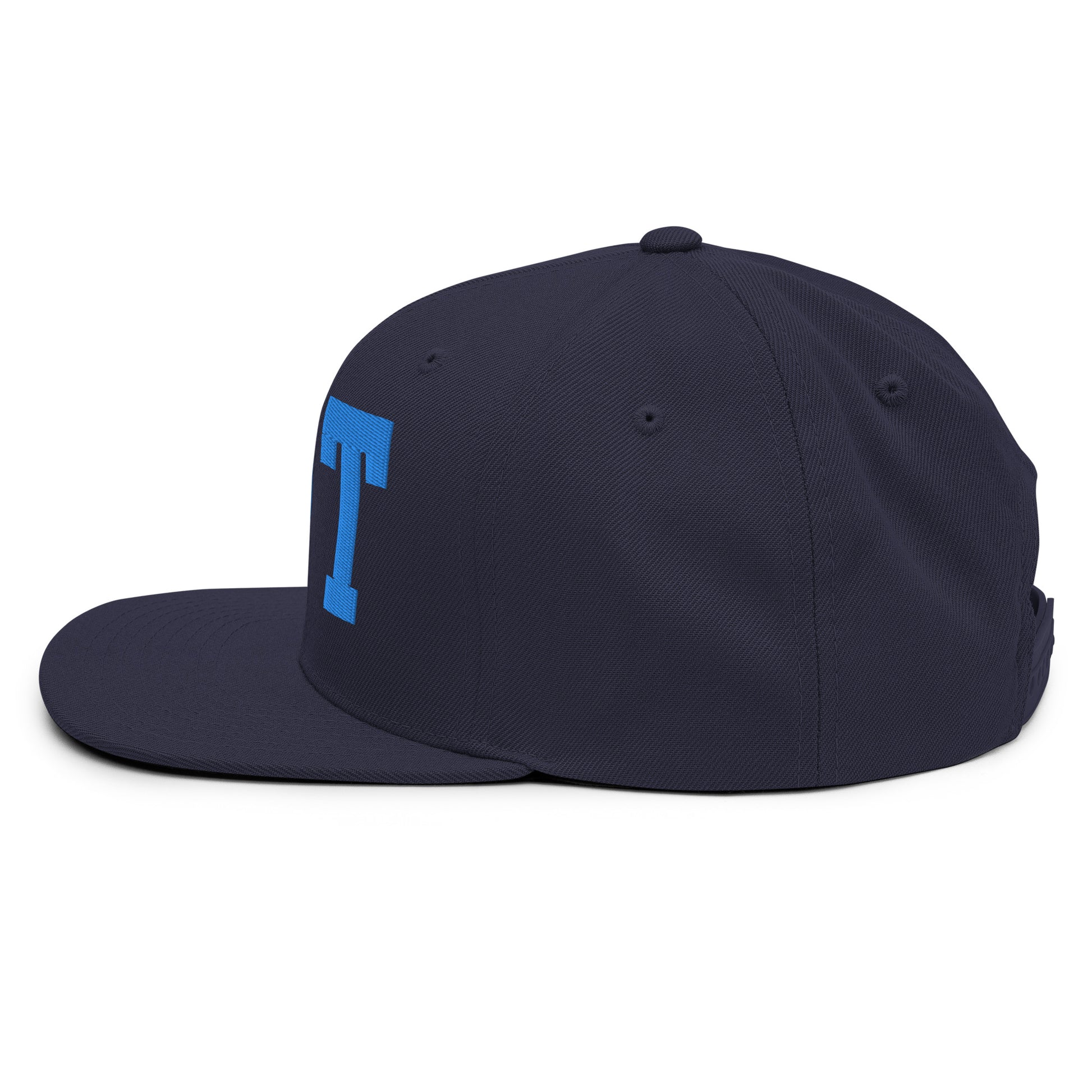 College-Style Classic Snapback Hat • Aqua Blue • YQT Thunder Bay • YHM Designs - Image 09
