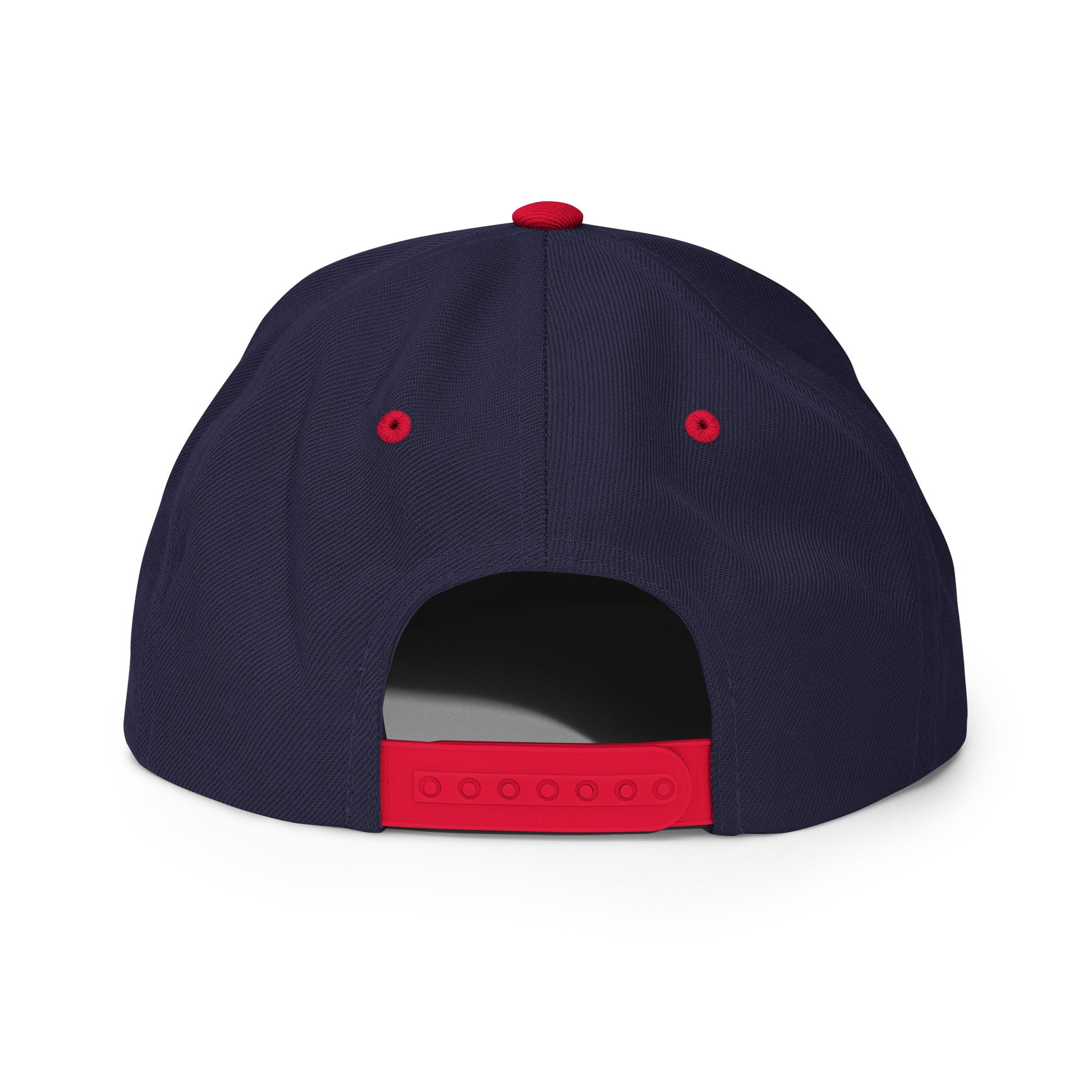 College-Style Classic Snapback Hat • Red • YXY Whitehorse • YHM Designs - Image 20