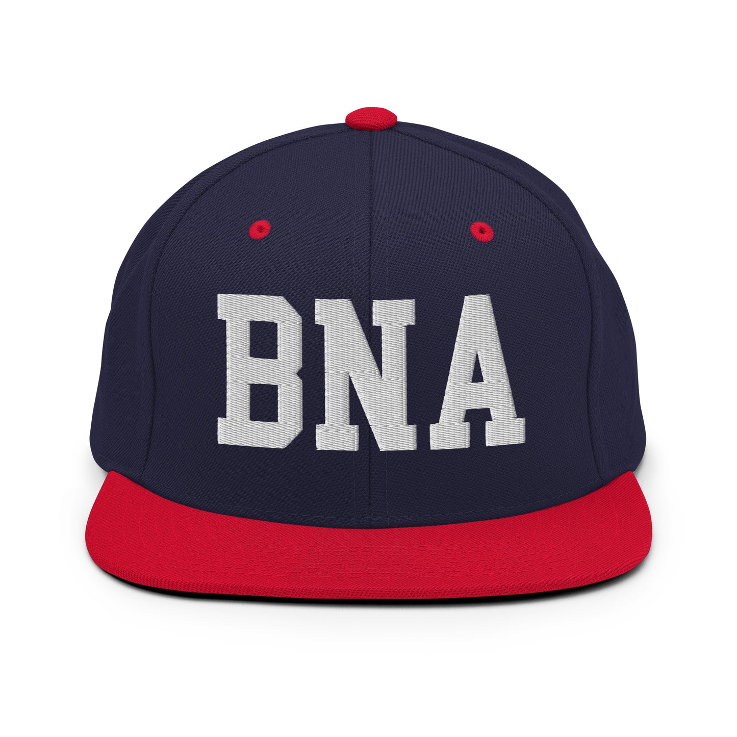 College-Style Classic Snapback Hat • White • BNA Nashville Souvenir • YHM Designs - Image 19
