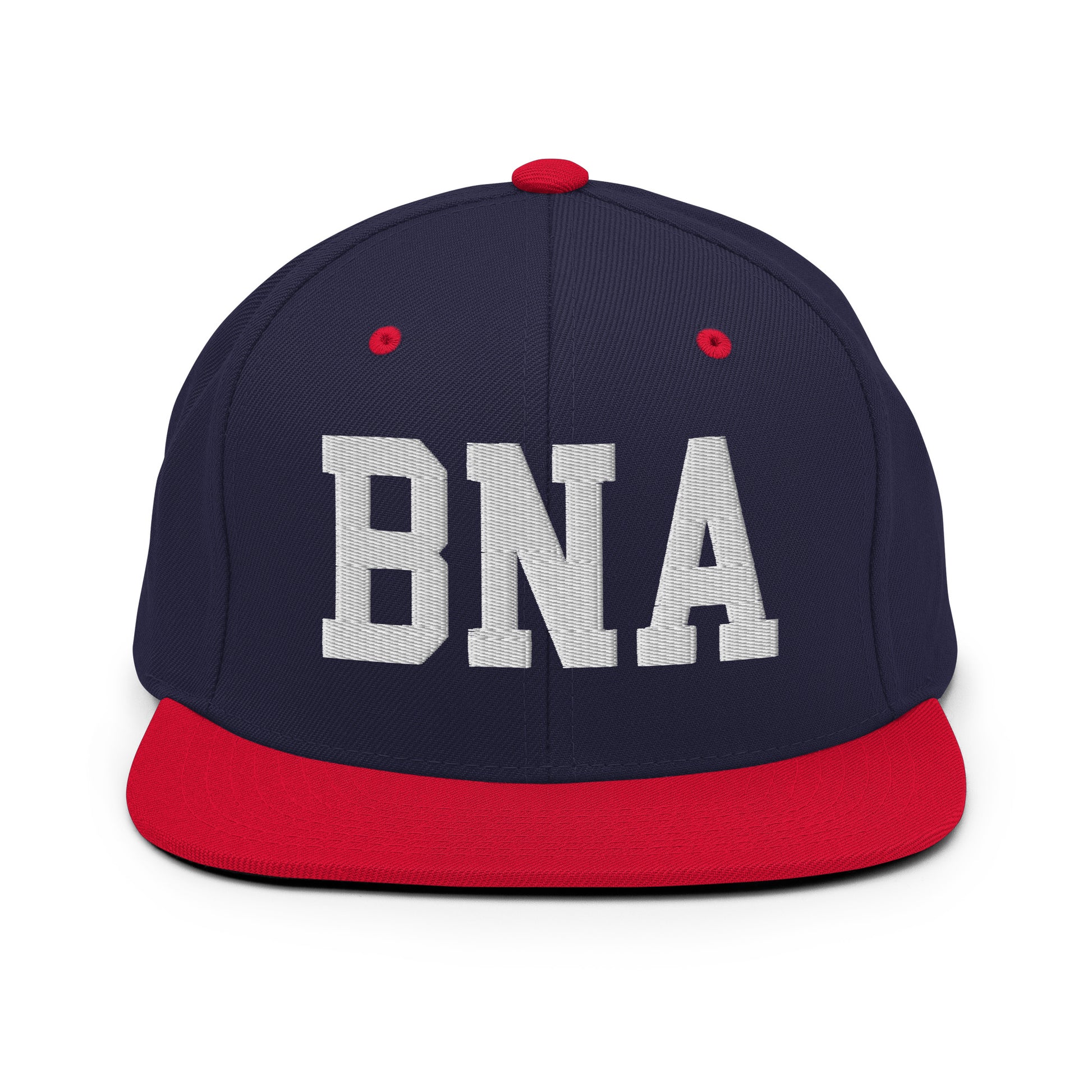 College-Style Classic Snapback Hat • White • BNA Nashville Souvenir • YHM Designs - Image 19