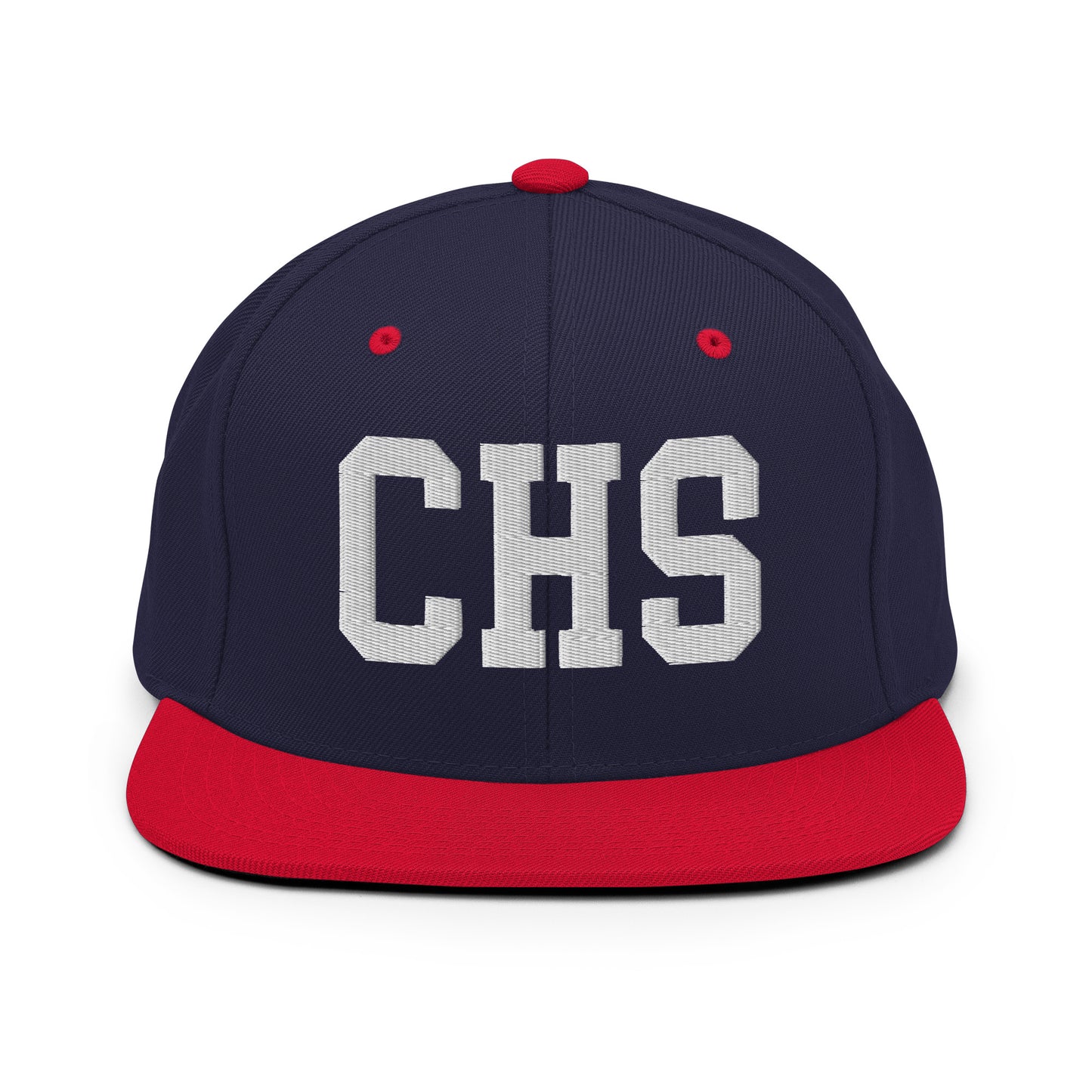 College-Style Classic Snapback Hat • White • CHS Charleston Souvenir • YHM Designs - Image 19