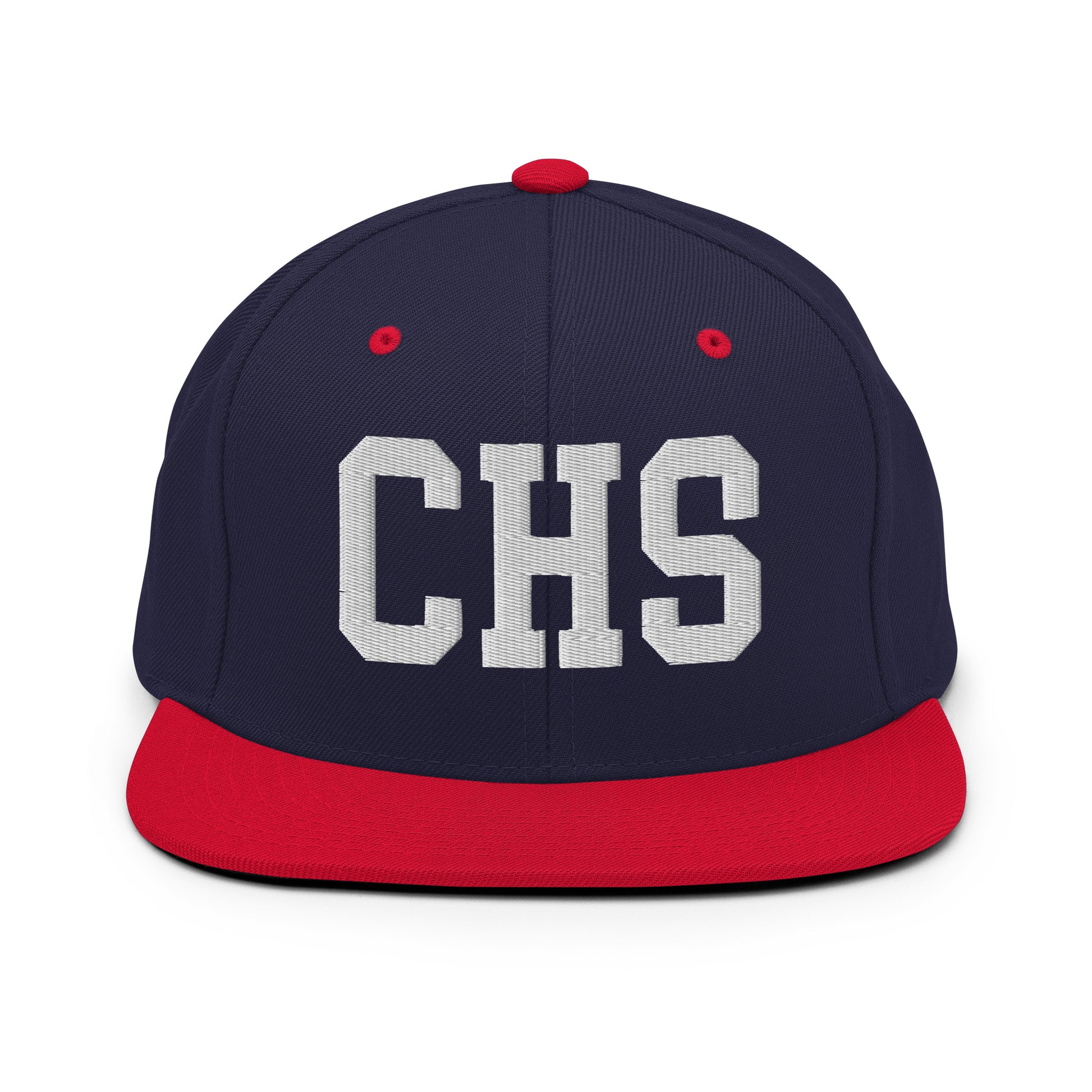 College-Style Classic Snapback Hat • White • CHS Charleston Souvenir • YHM Designs - Image 19