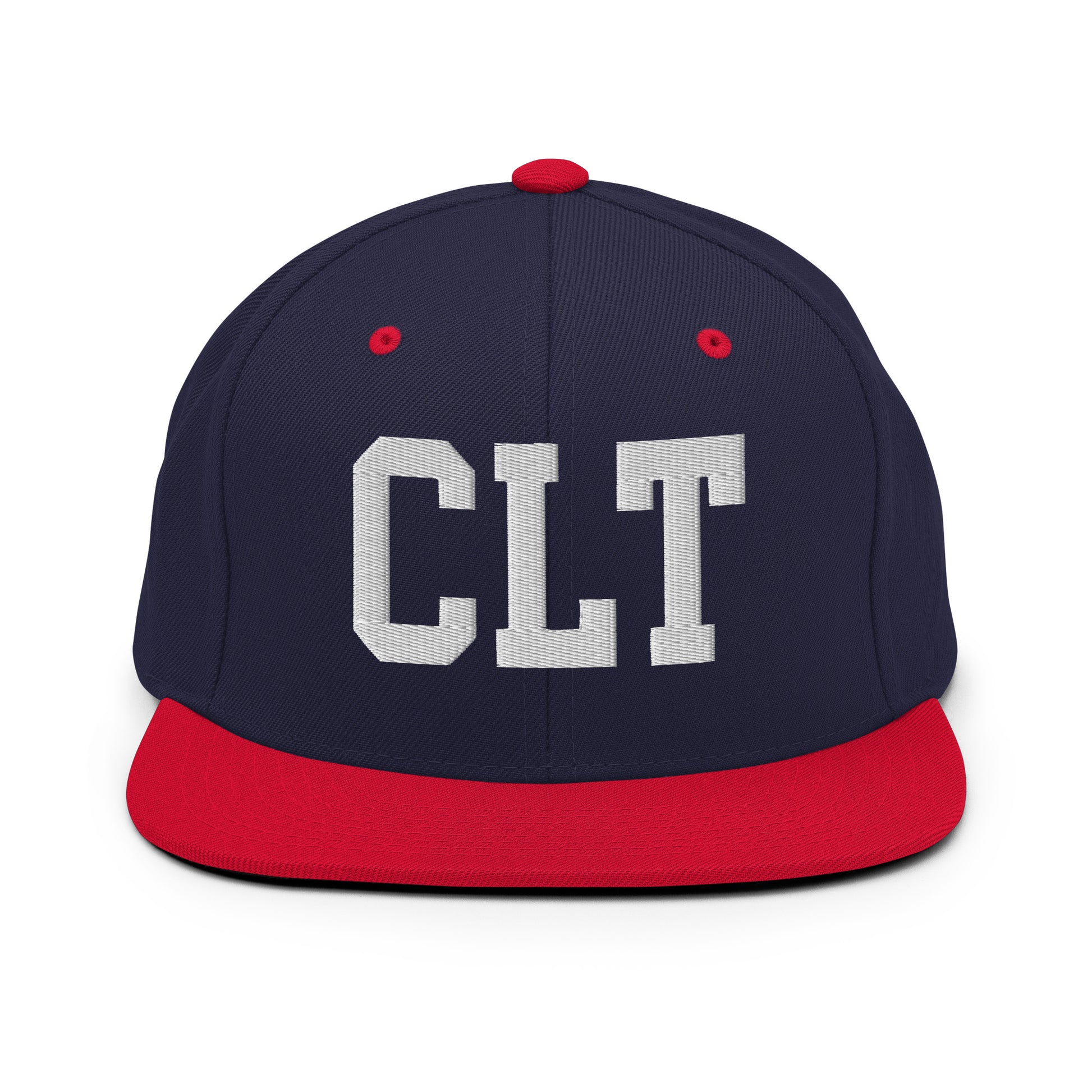 College-Style Classic Snapback Hat • White • CLT Charlotte • YHM Designs - Image 19