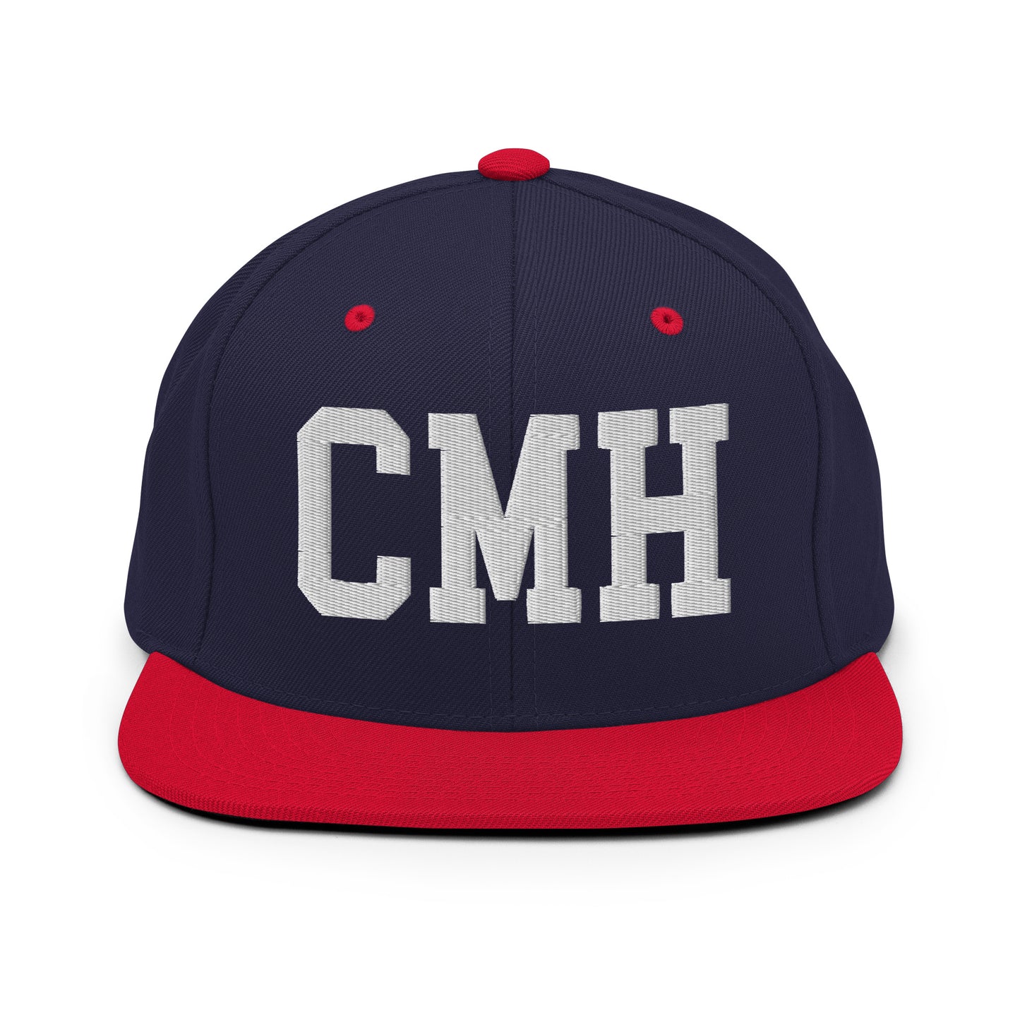 College-Style Classic Snapback Hat • White • CMH Columbus Souvenir • YHM Designs - Image 19
