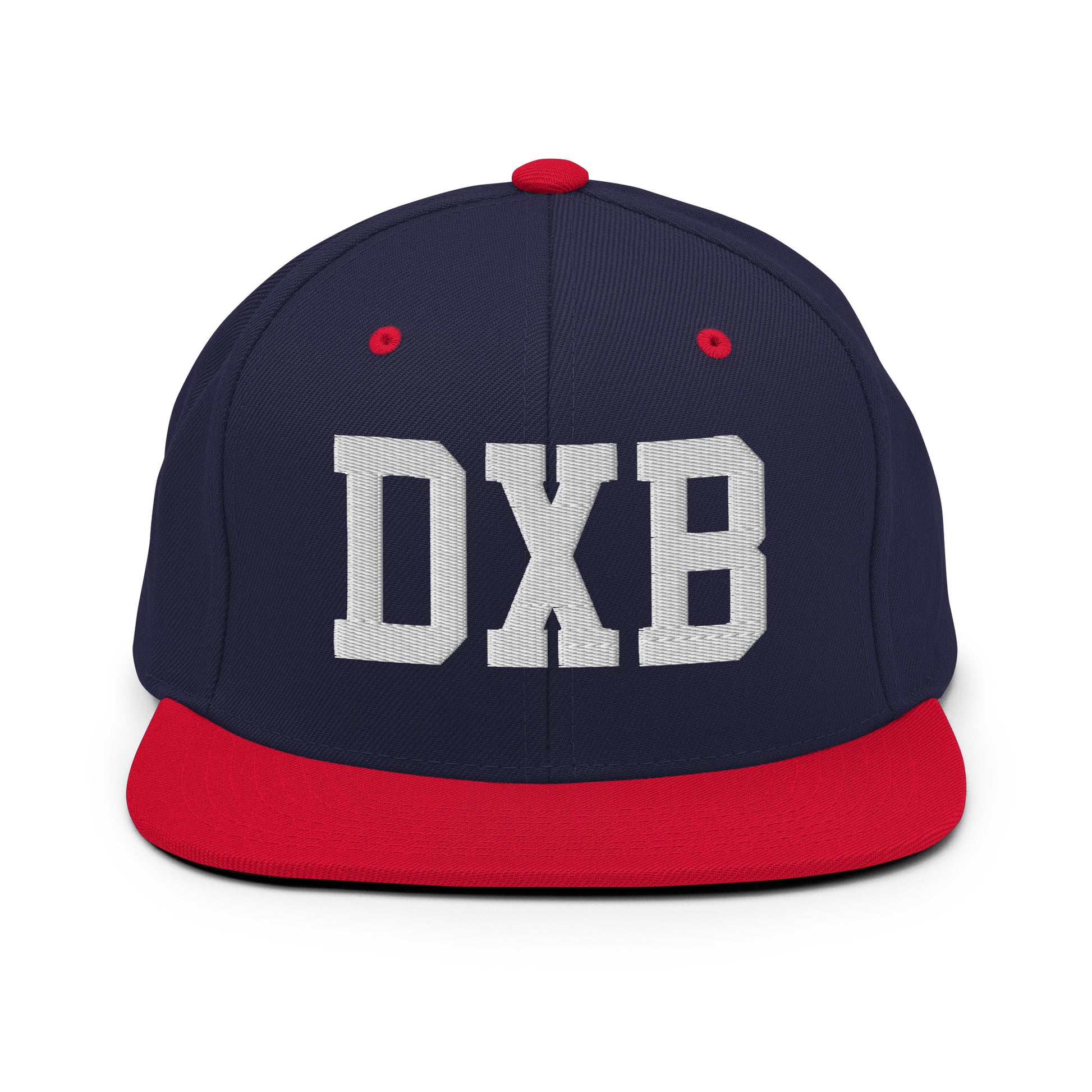 College-Style Classic Snapback Hat • White • DXB Dubai • YHM Designs - Image 19