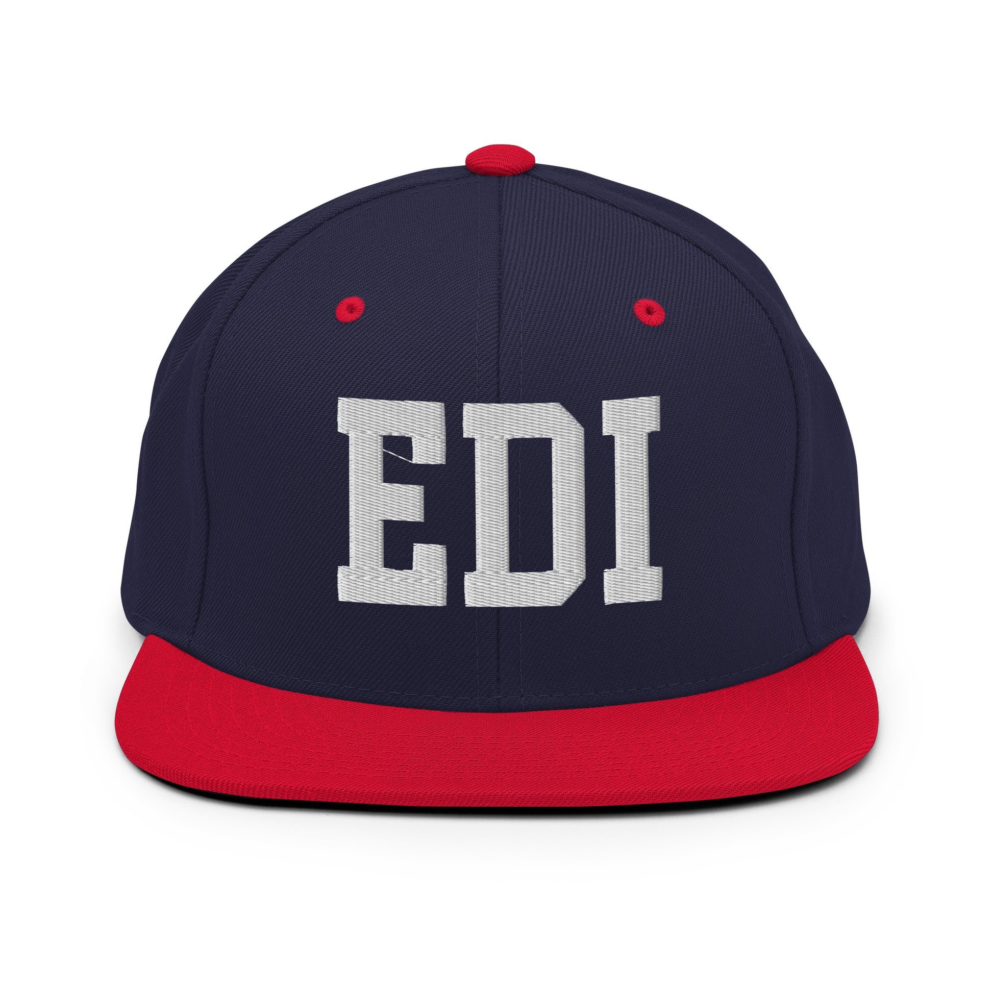 College-Style Classic Snapback Hat • White • EDI Edinburgh Souvenir • YHM Designs - Image 19