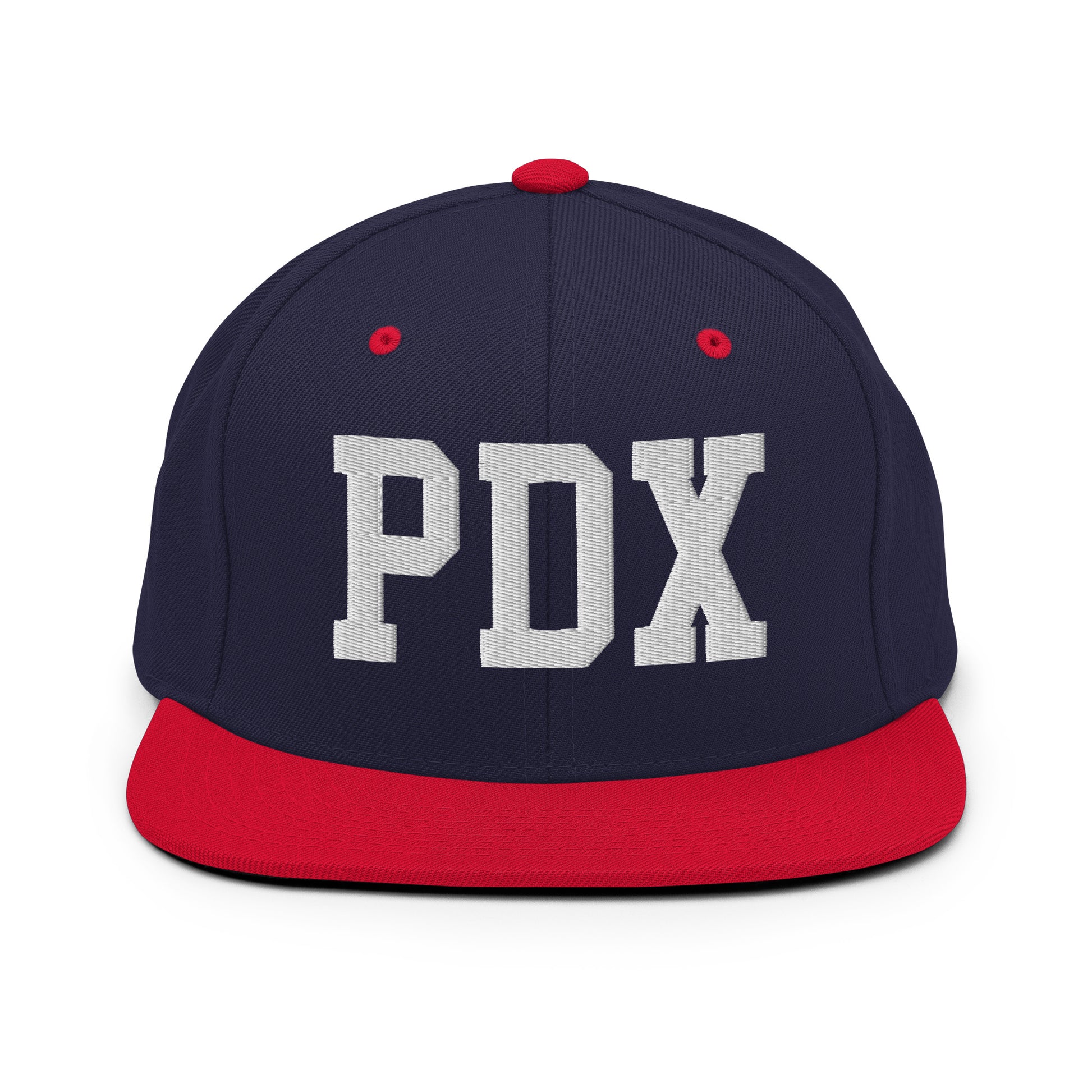 College-Style Classic Snapback Hat • White • PDX Portland • YHM Designs - Image 19