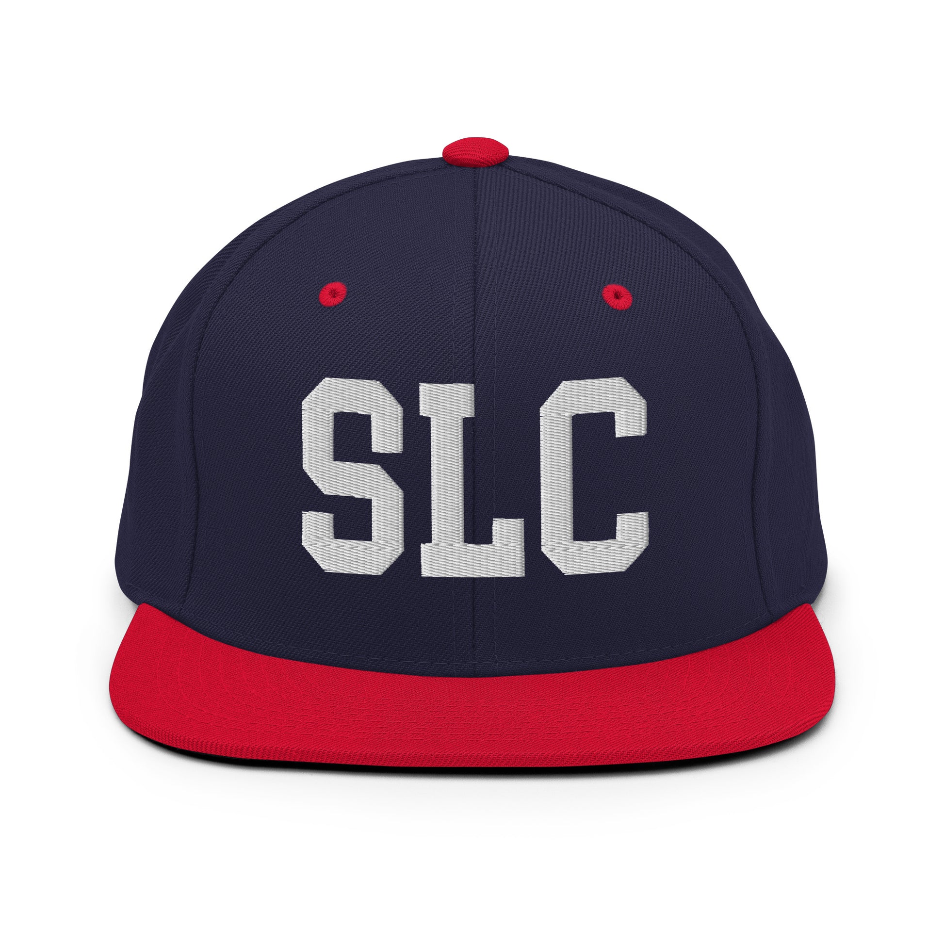 College-Style Classic Snapback Hat • White • SLC Salt Lake City Souvenir • YHM Designs - Image 19