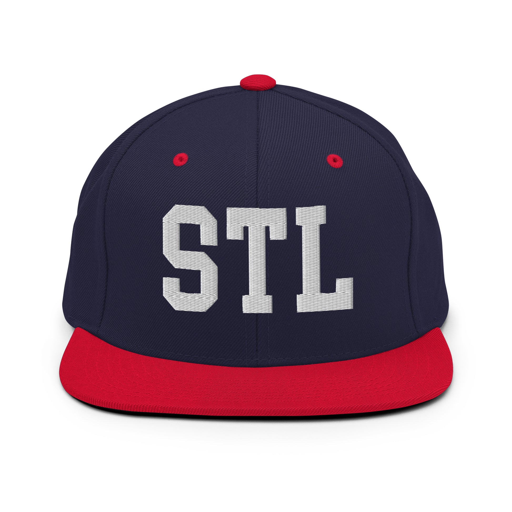 College-Style Classic Snapback Hat • White • STL St. Louis • YHM Designs - Image 19