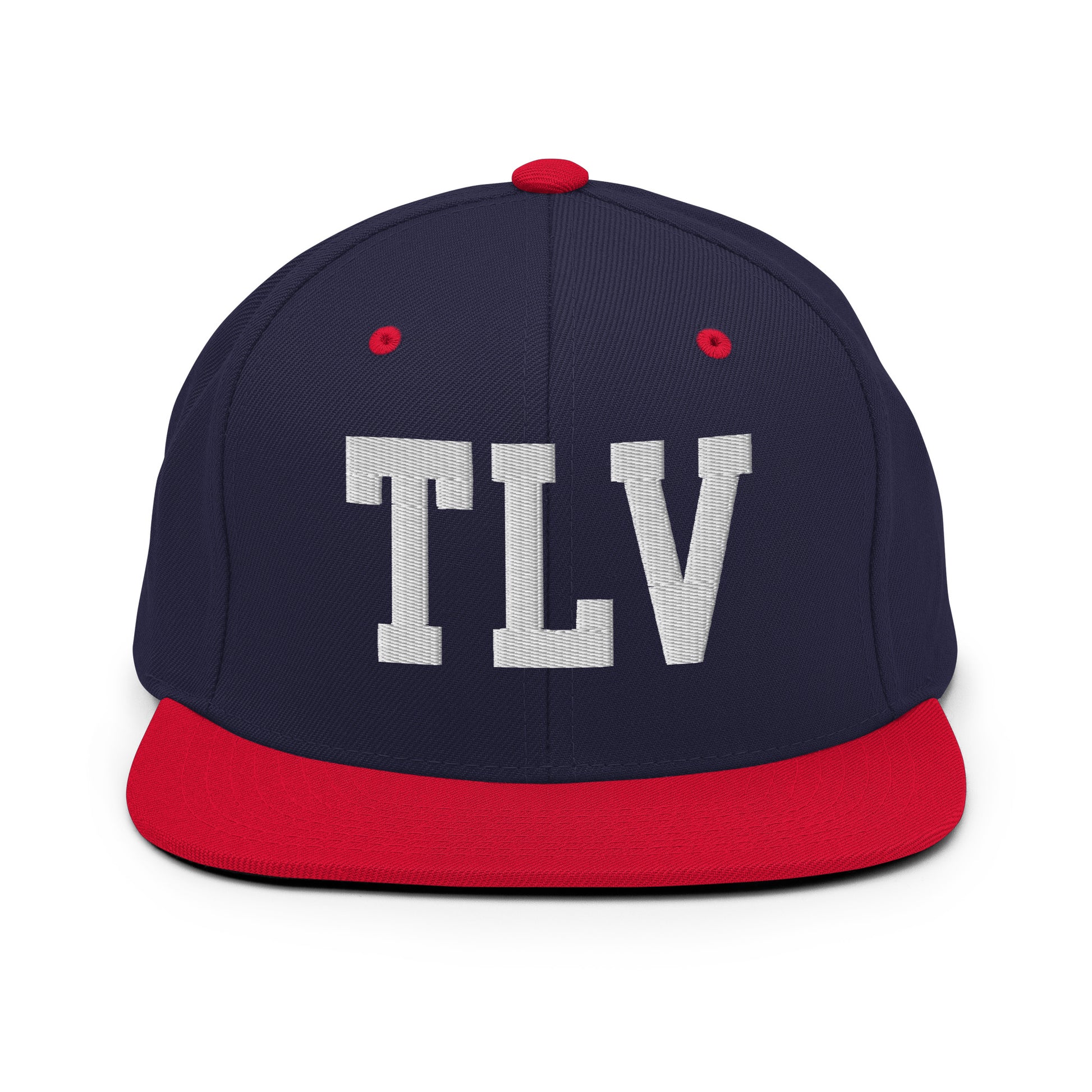 College-Style Classic Snapback Hat • White • TLV Tel Aviv Souvenir • YHM Designs - Image 19