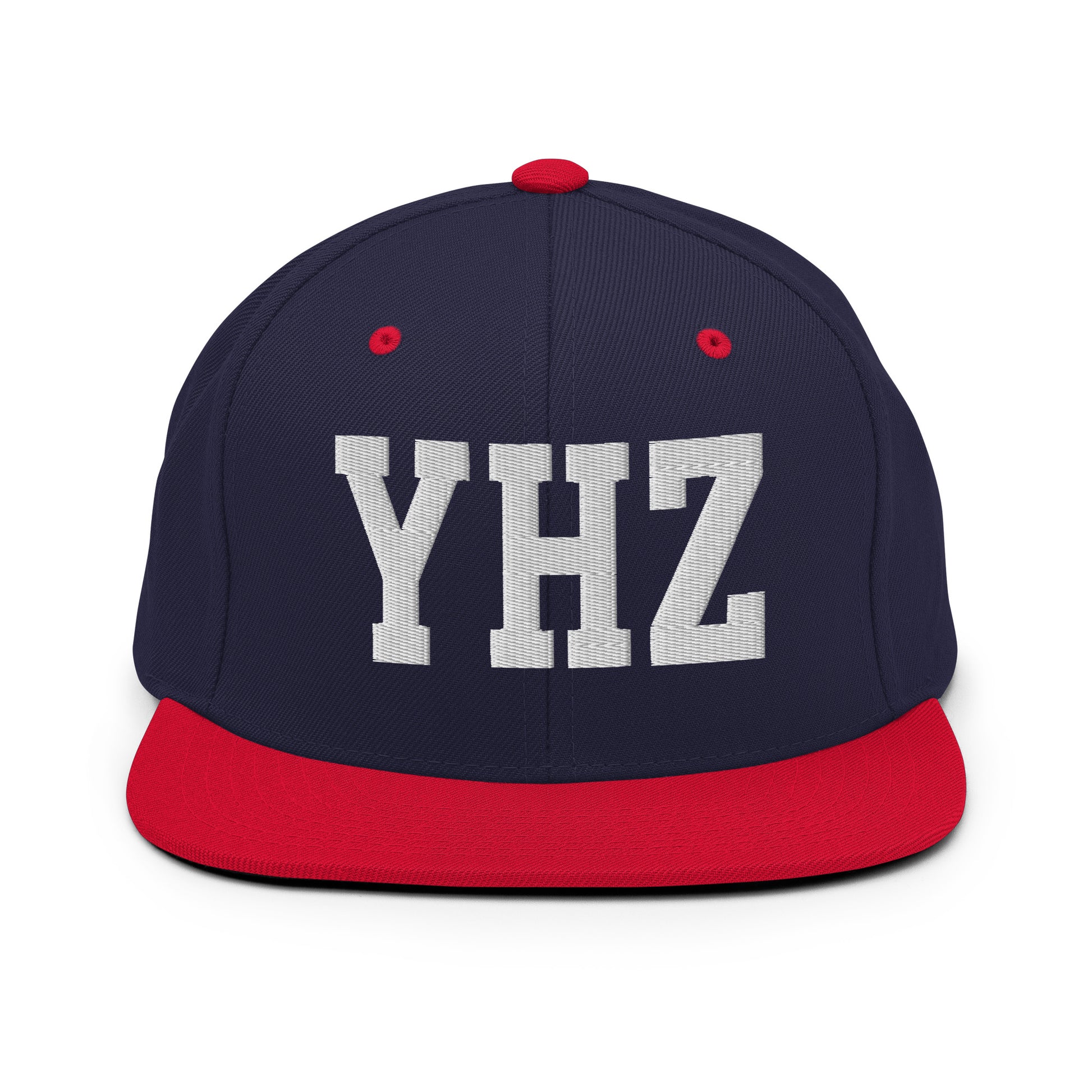 College-Style Classic Snapback Hat • White • YHZ Halifax Souvenir • YHM Designs - Image 19