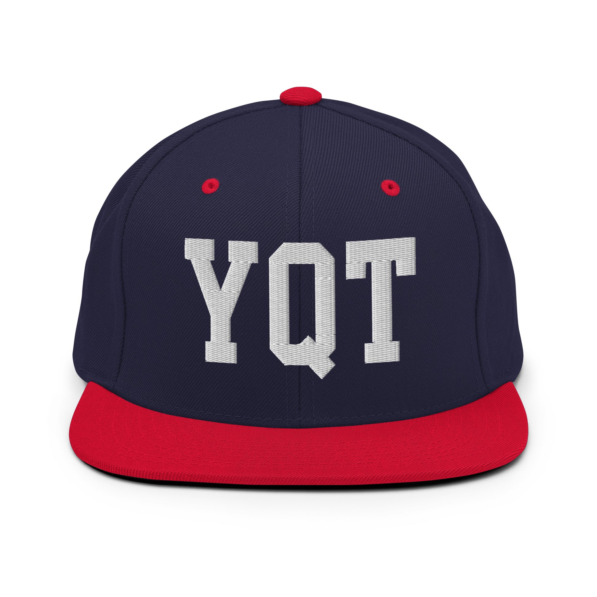 College-Style Classic Snapback Hat • White • YQT Thunder Bay Souvenir • YHM Designs - Image 19