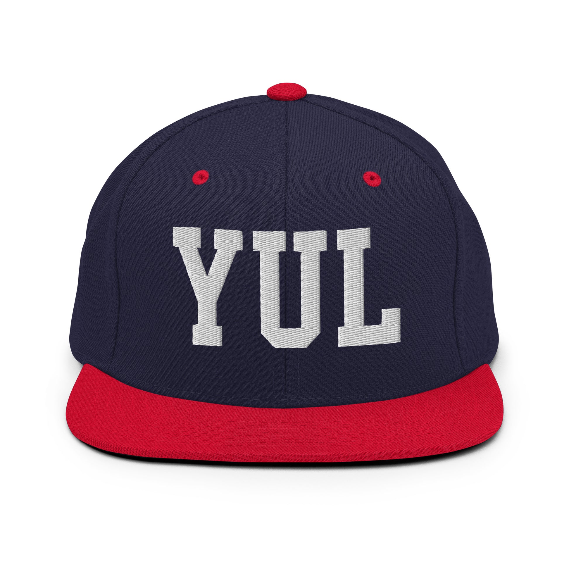 College-Style Classic Snapback Hat • White • YUL Montreal Souvenir • YHM Designs - Image 19