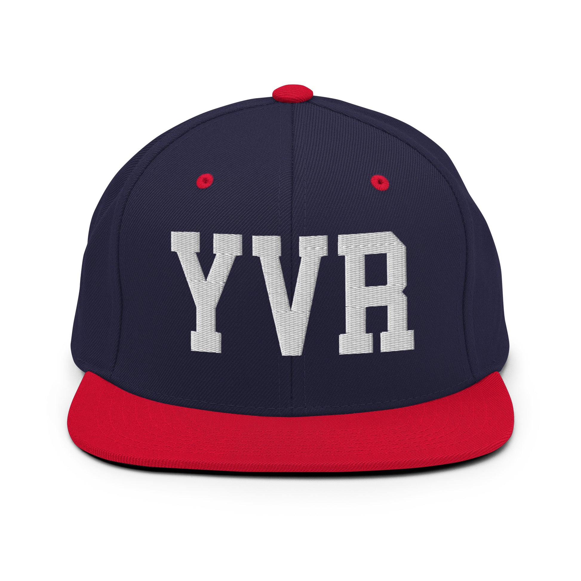 College-Style Classic Snapback Hat • White • YVR Vancouver Souvenir • YHM Designs - Image 19