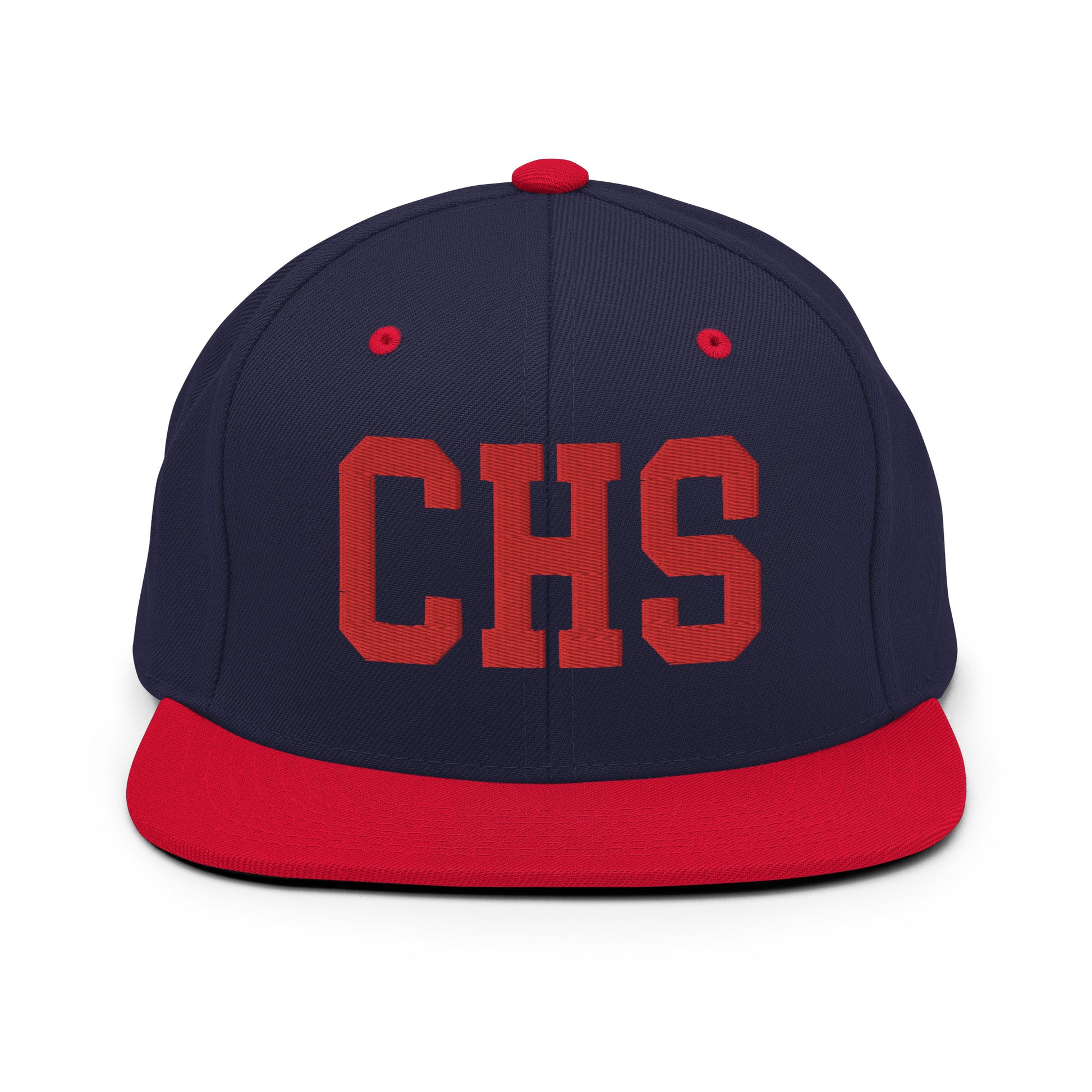 College-Style Classic Snapback Hat • Red • CHS Charleston • YHM Designs - Image 19