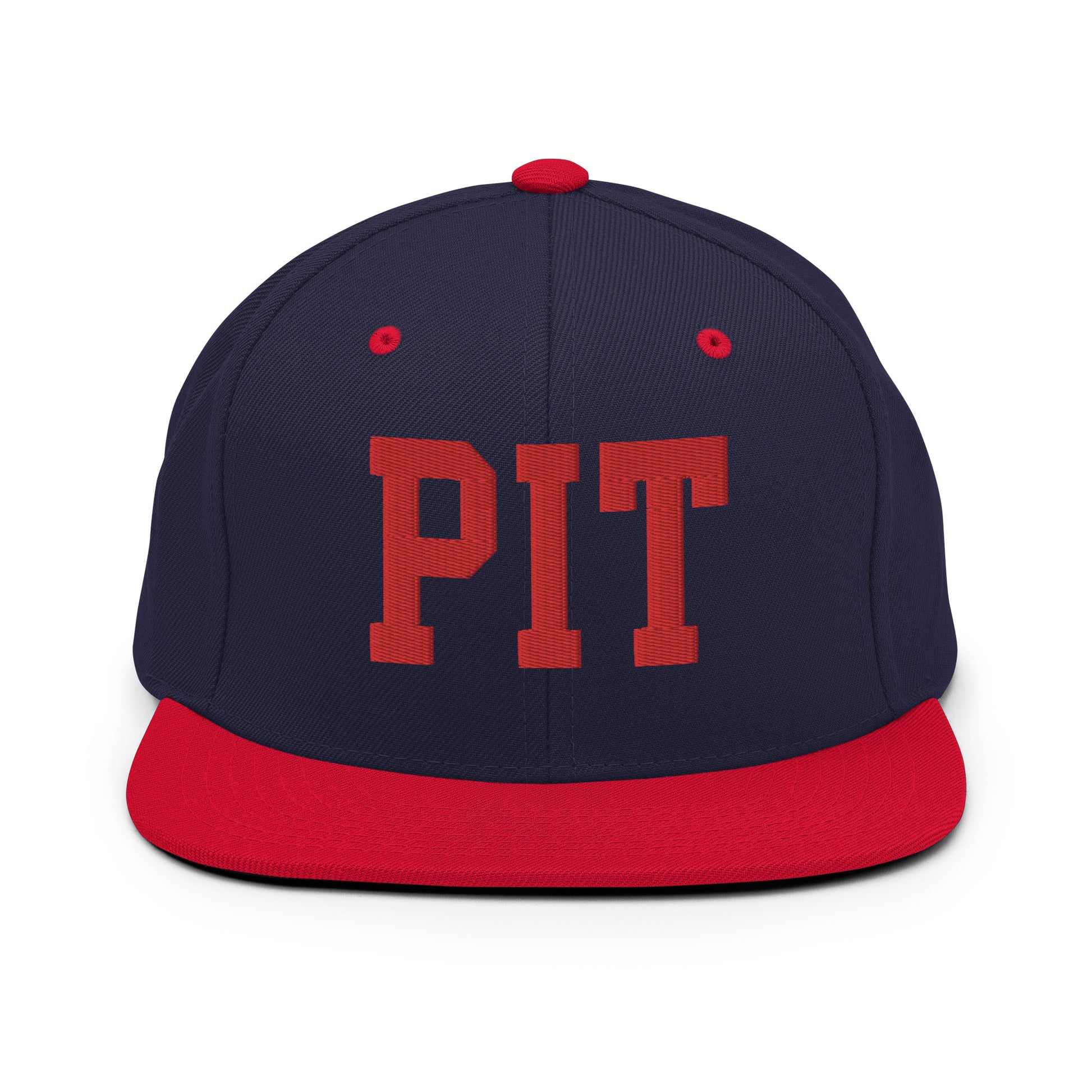 College-Style Classic Snapback Hat • Red • PIT Pittsburgh • YHM Designs - Image 19