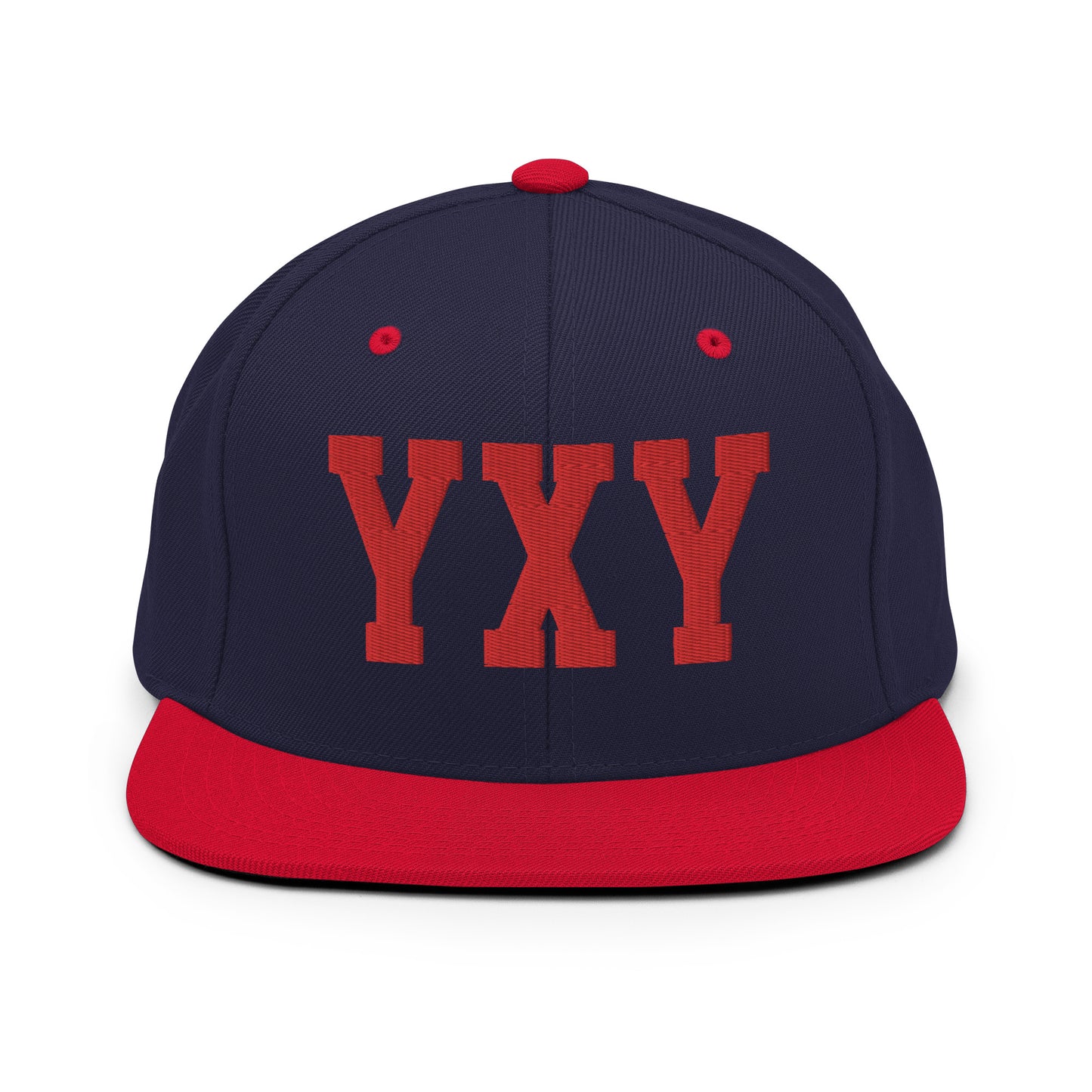College-Style Classic Snapback Hat • Red • YXY Whitehorse • YHM Designs - Image 19