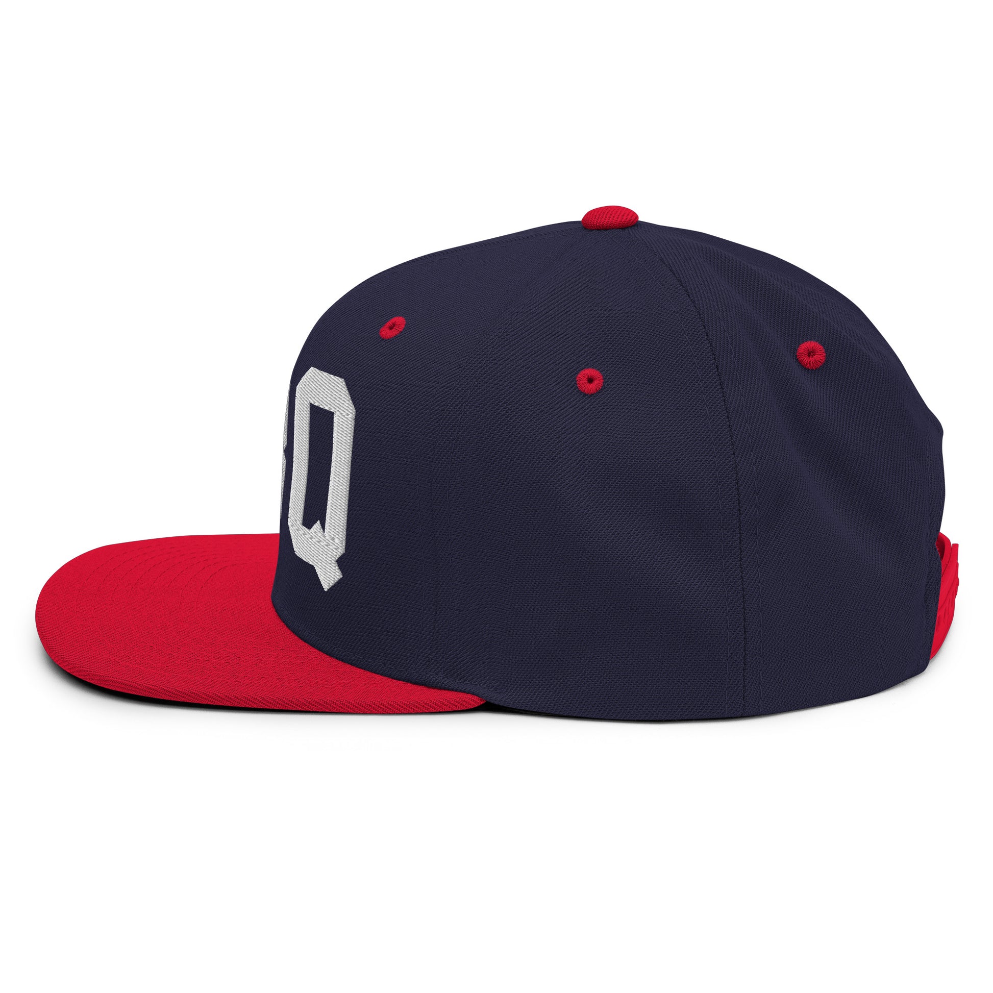 College-Style Classic Snapback Hat • White • ABQ Albuquerque • YHM Designs - Image 21