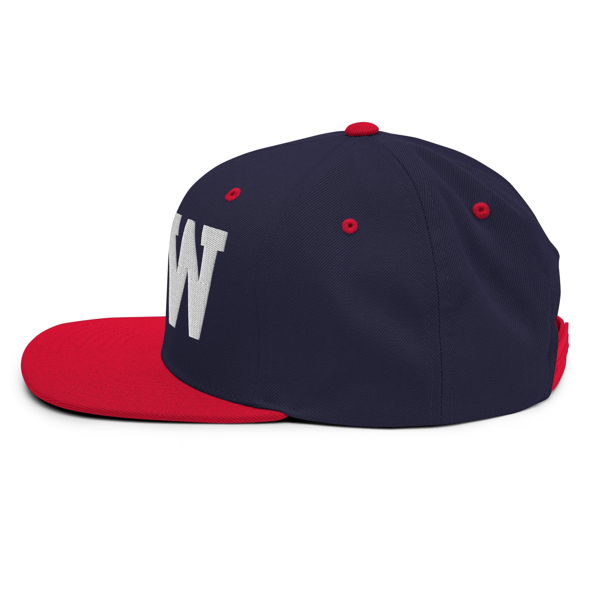 College-Style Classic Snapback Hat • White • DFW Dallas Souvenir • YHM Designs - Image 21
