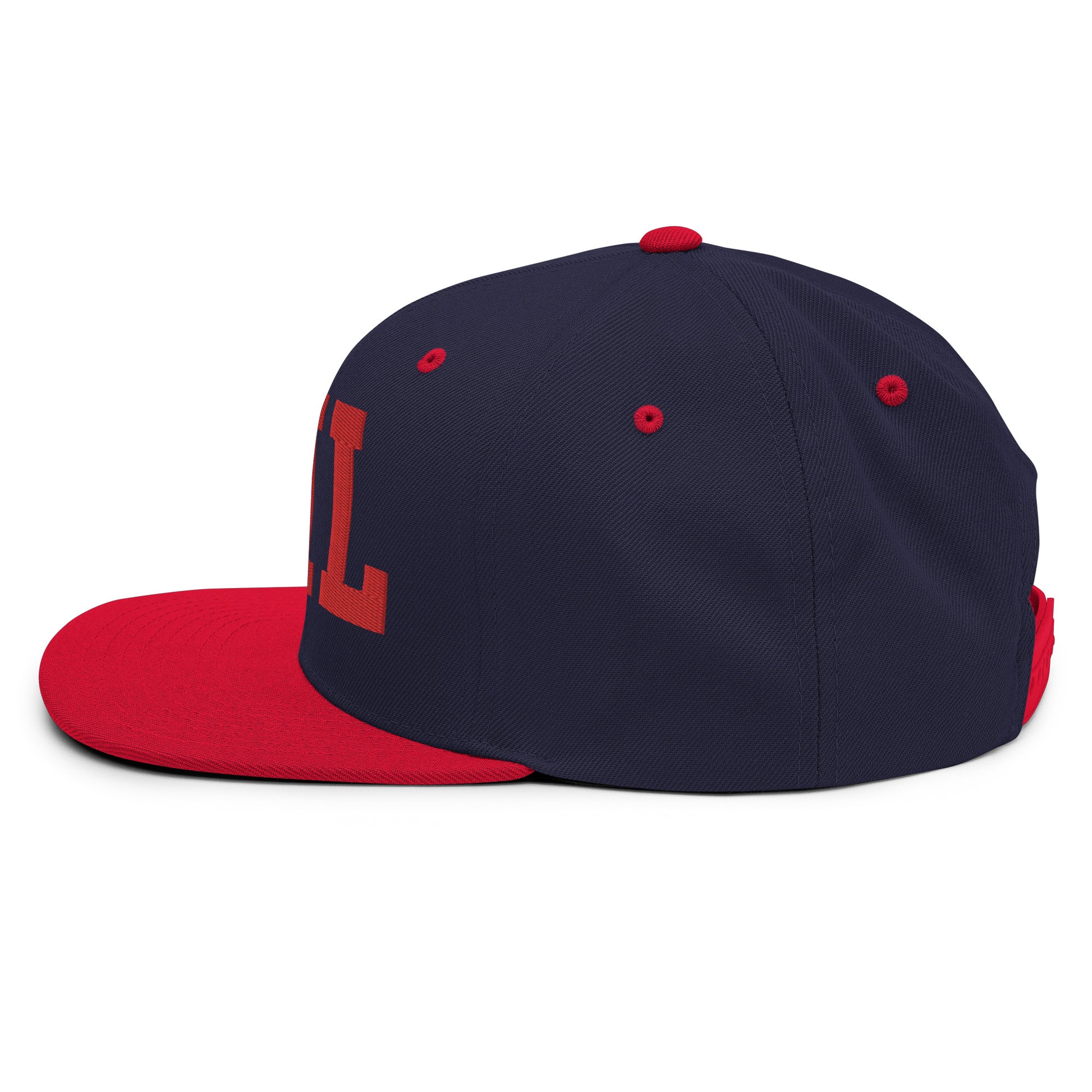 College-Style Classic Snapback Hat • Red • HNL Honolulu • YHM Designs - Image 22