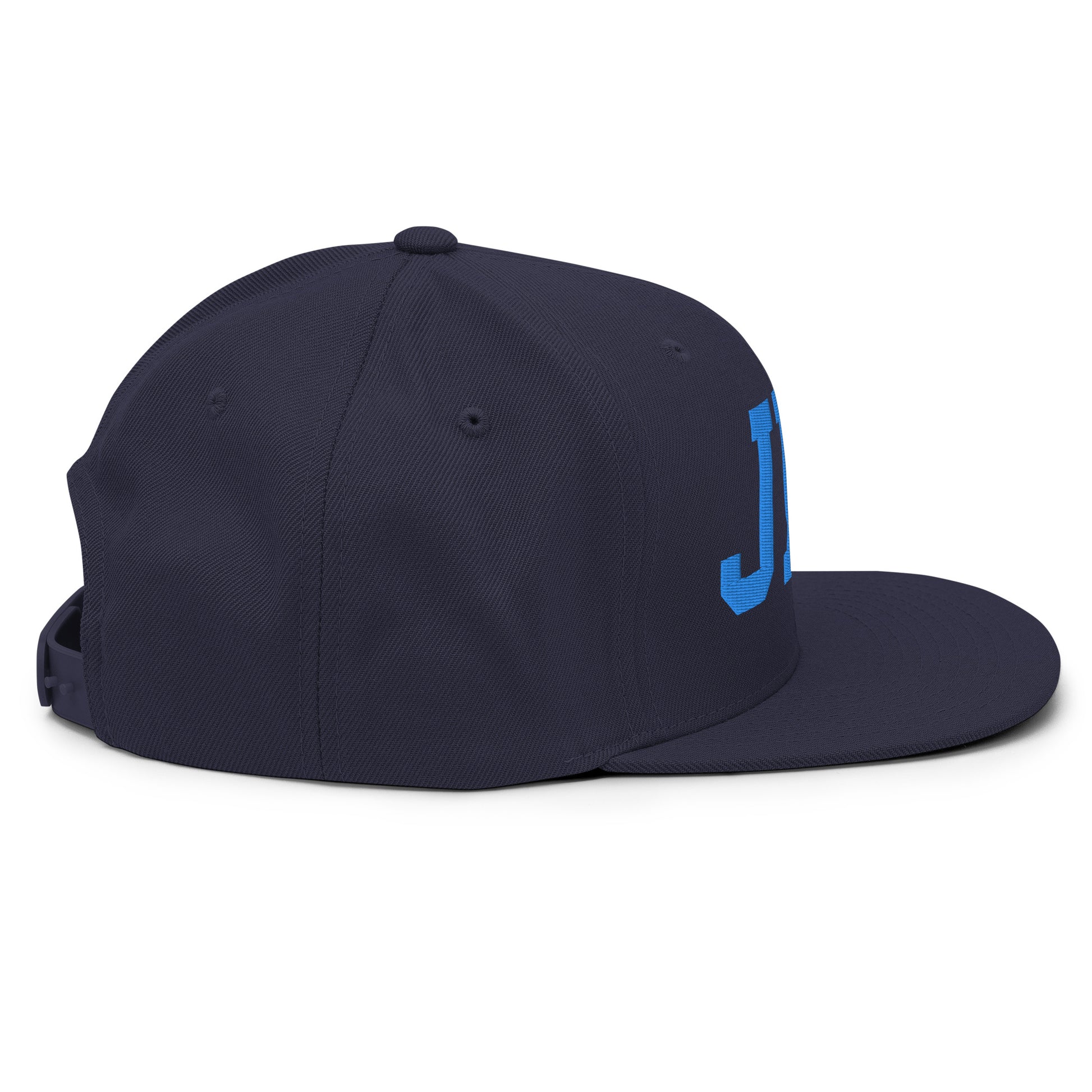 College-Style Classic Snapback Hat • Aqua Blue • JFK New York City • YHM Designs - Image 11
