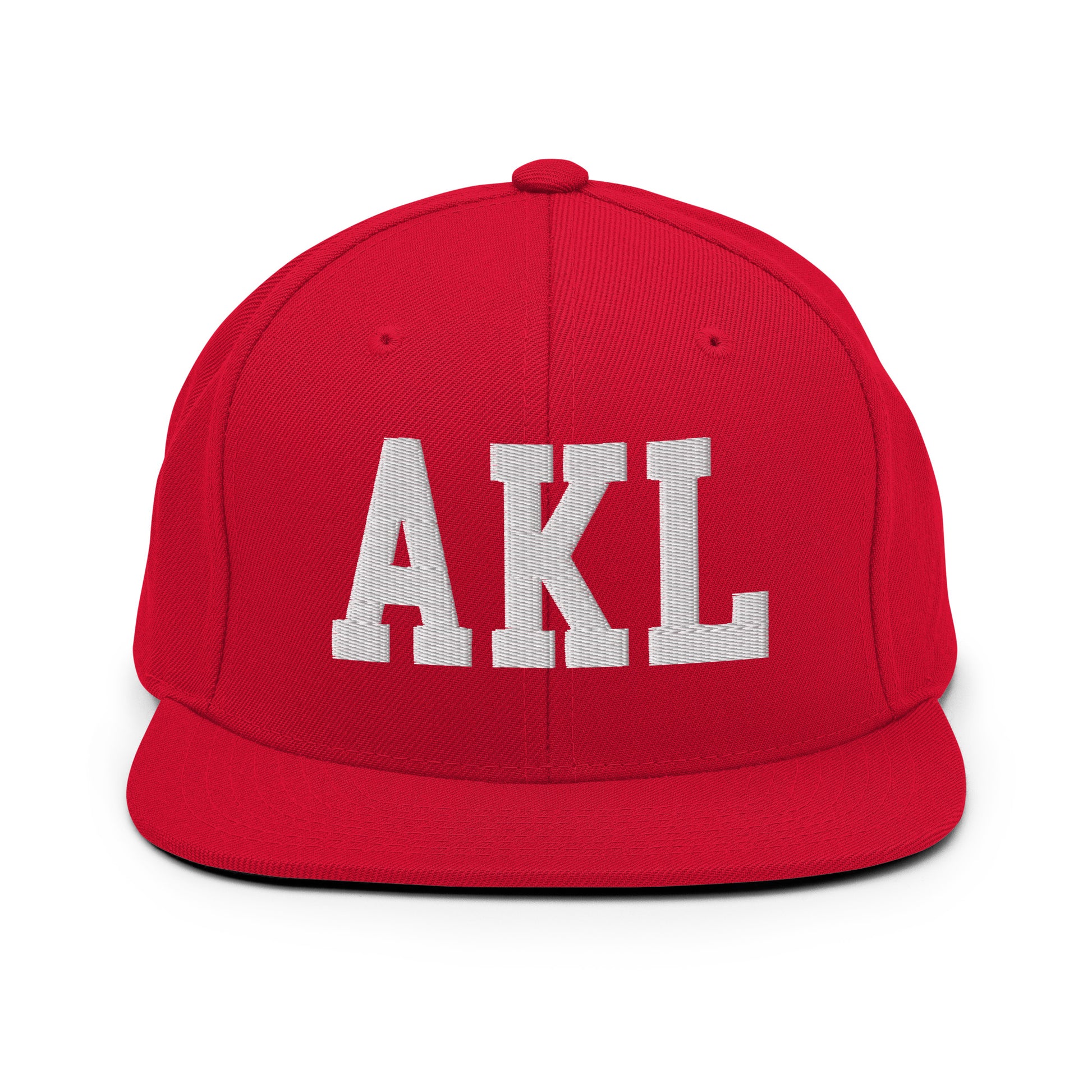 College-Style Classic Snapback Hat • White • AKL Auckland Souvenir • YHM Designs - Image 26