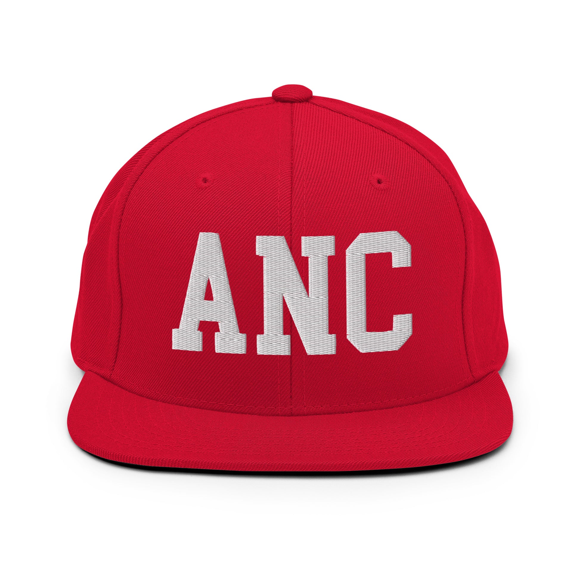 College-Style Classic Snapback Hat • White • ANC Anchorage Souvenir • YHM Designs - Image 26