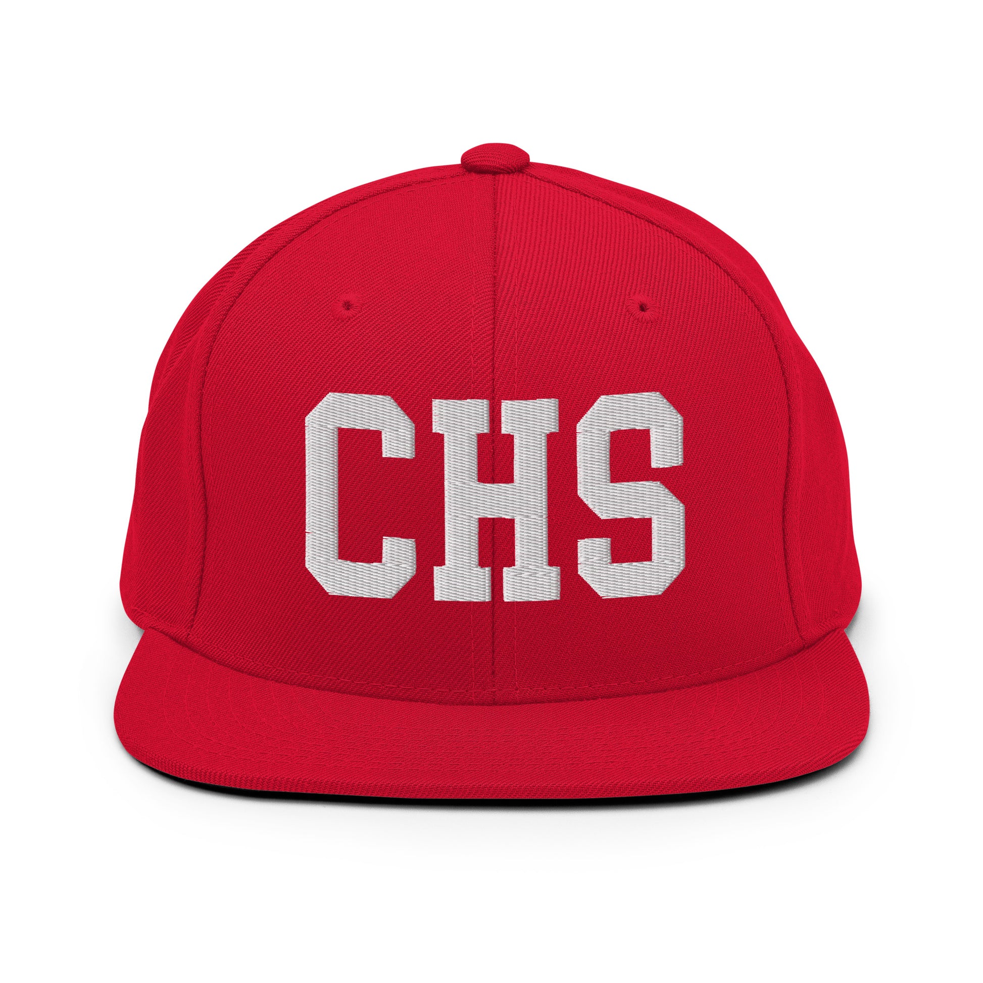 College-Style Classic Snapback Hat • White • CHS Charleston Souvenir • YHM Designs - Image 26