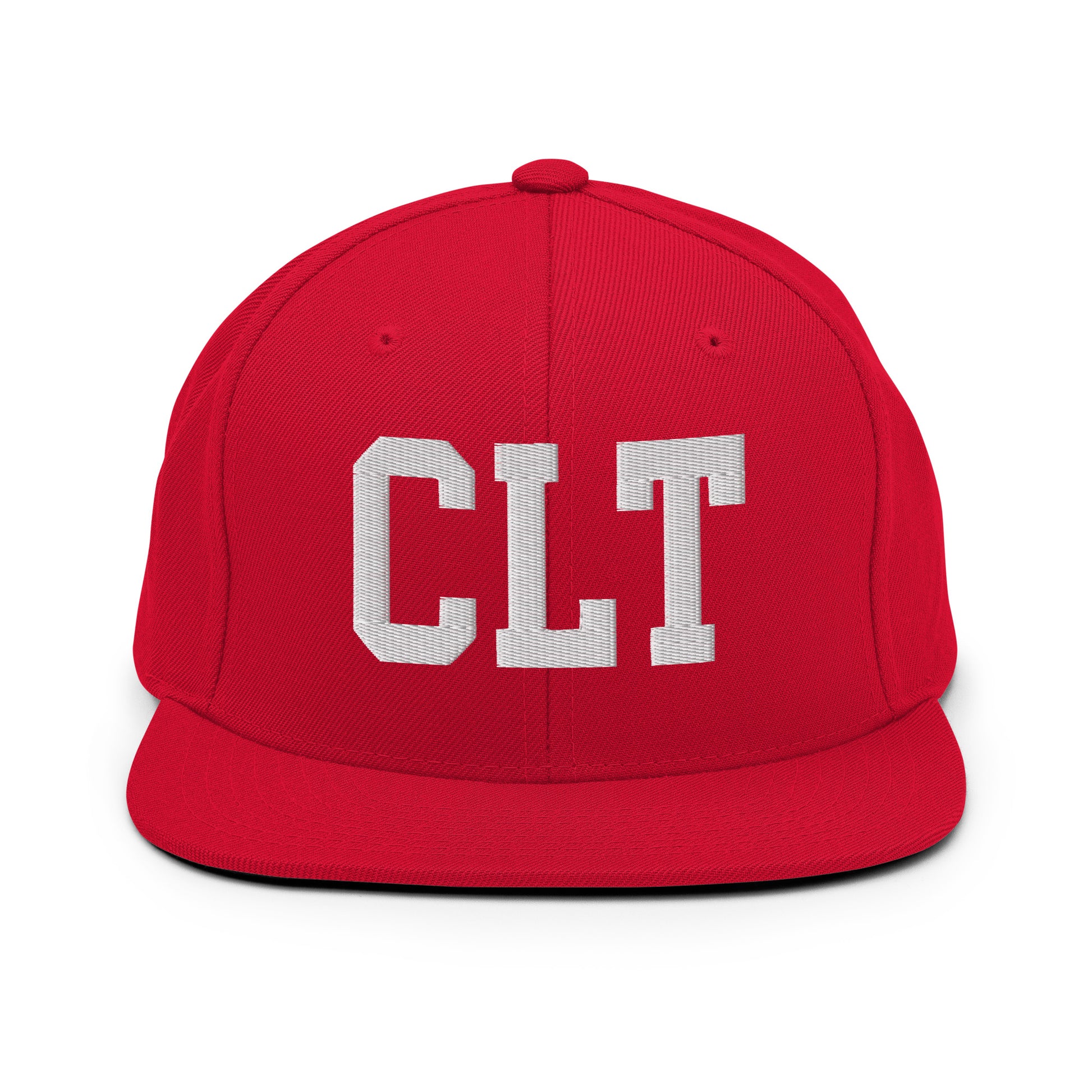 College-Style Classic Snapback Hat • White • CLT Charlotte • YHM Designs - Image 26