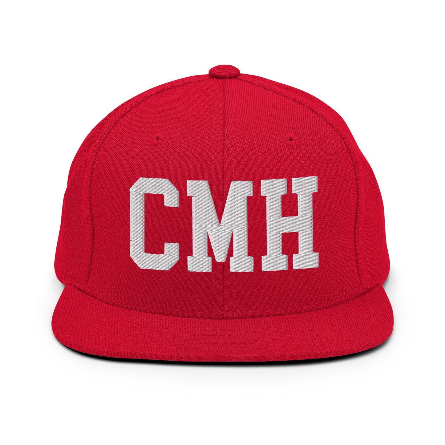 College-Style Classic Snapback Hat • White • CMH Columbus Souvenir • YHM Designs - Image 26