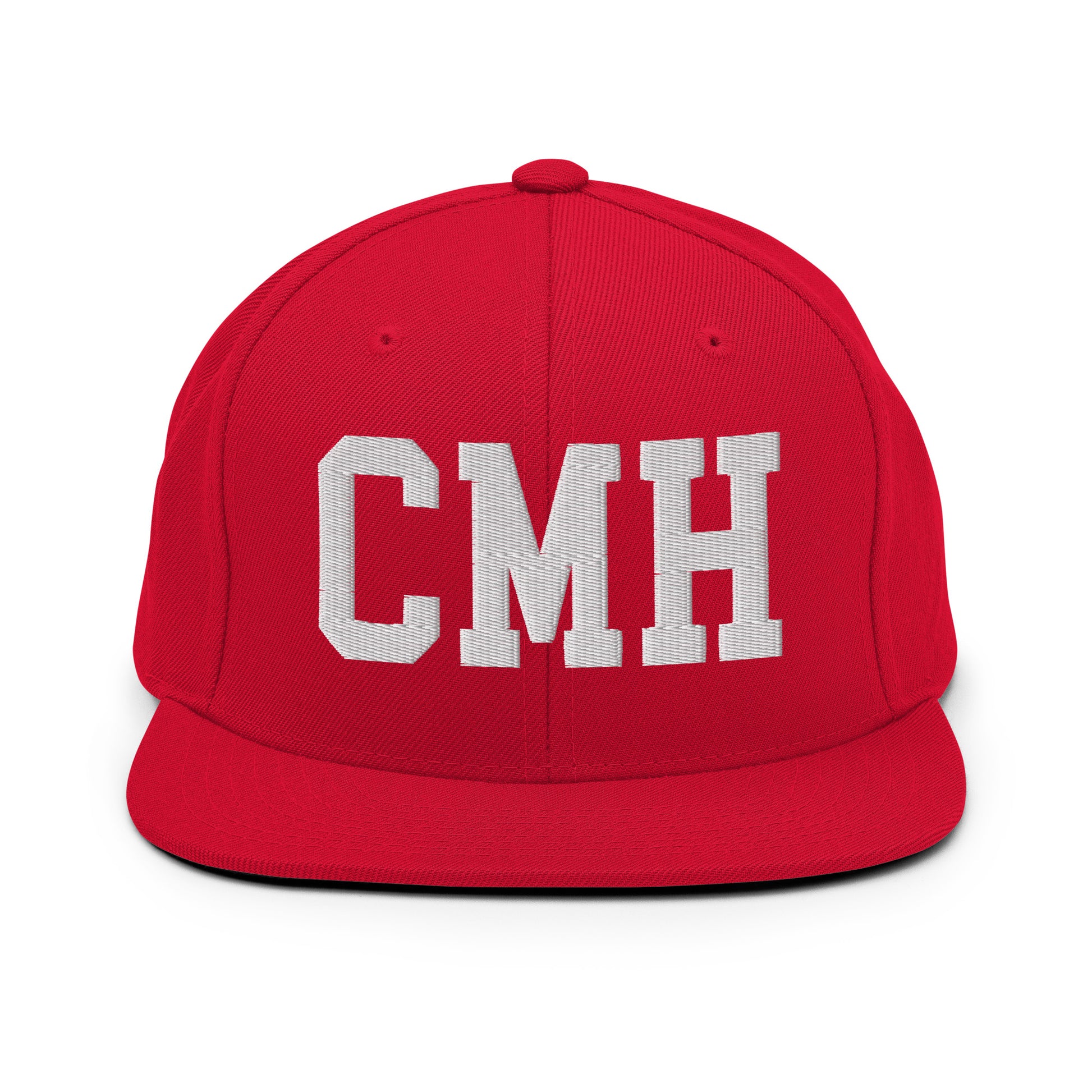 College-Style Classic Snapback Hat • White • CMH Columbus Souvenir • YHM Designs - Image 26