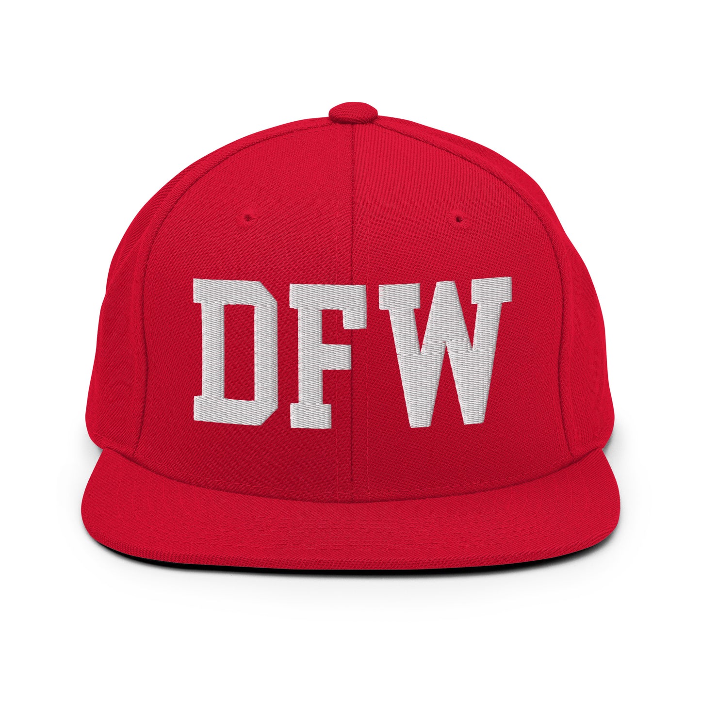 College-Style Classic Snapback Hat • White • DFW Dallas Souvenir • YHM Designs - Image 26