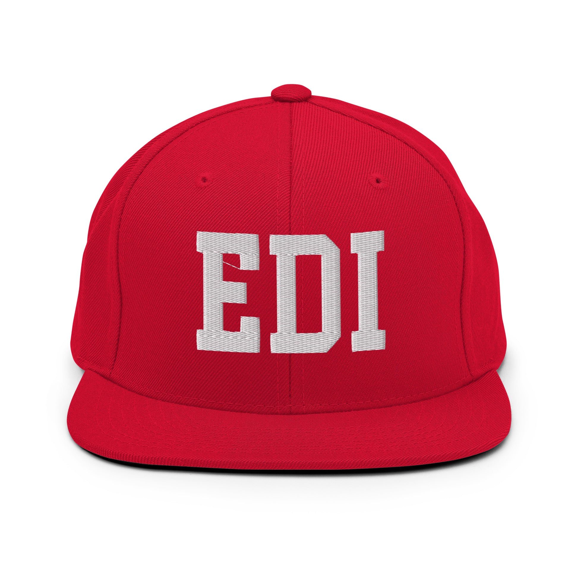 College-Style Classic Snapback Hat • White • EDI Edinburgh Souvenir • YHM Designs - Image 26