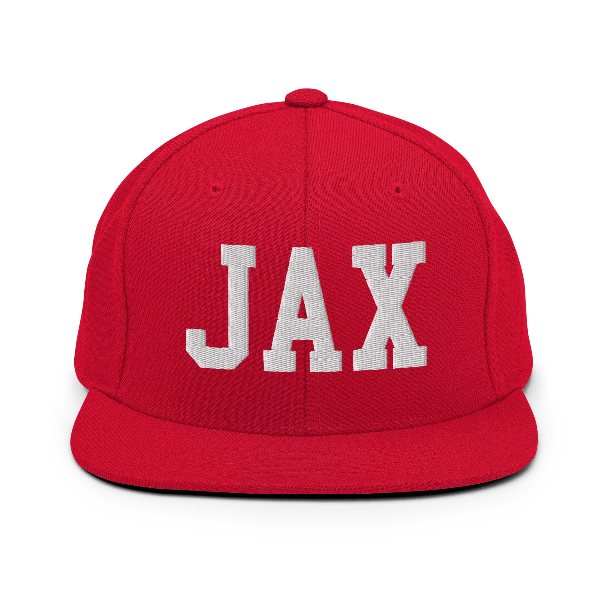 College-Style Classic Snapback Hat • White • JAX Jacksonville Souvenir • YHM Designs - Image 26