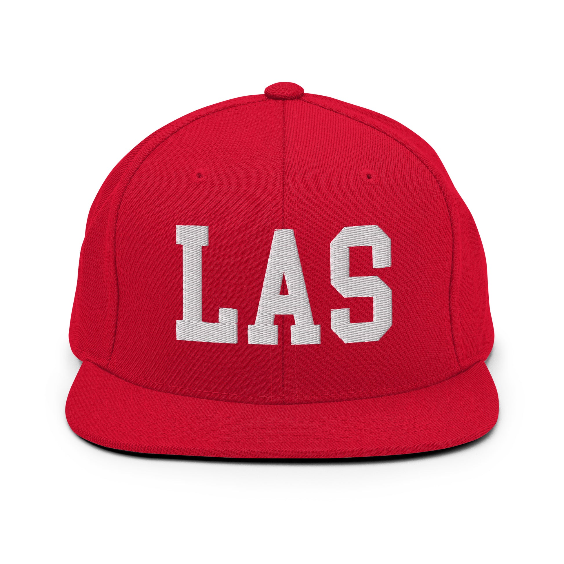 College-Style Classic Snapback Hat • White • LAS Las Vegas • YHM Designs - Image 26
