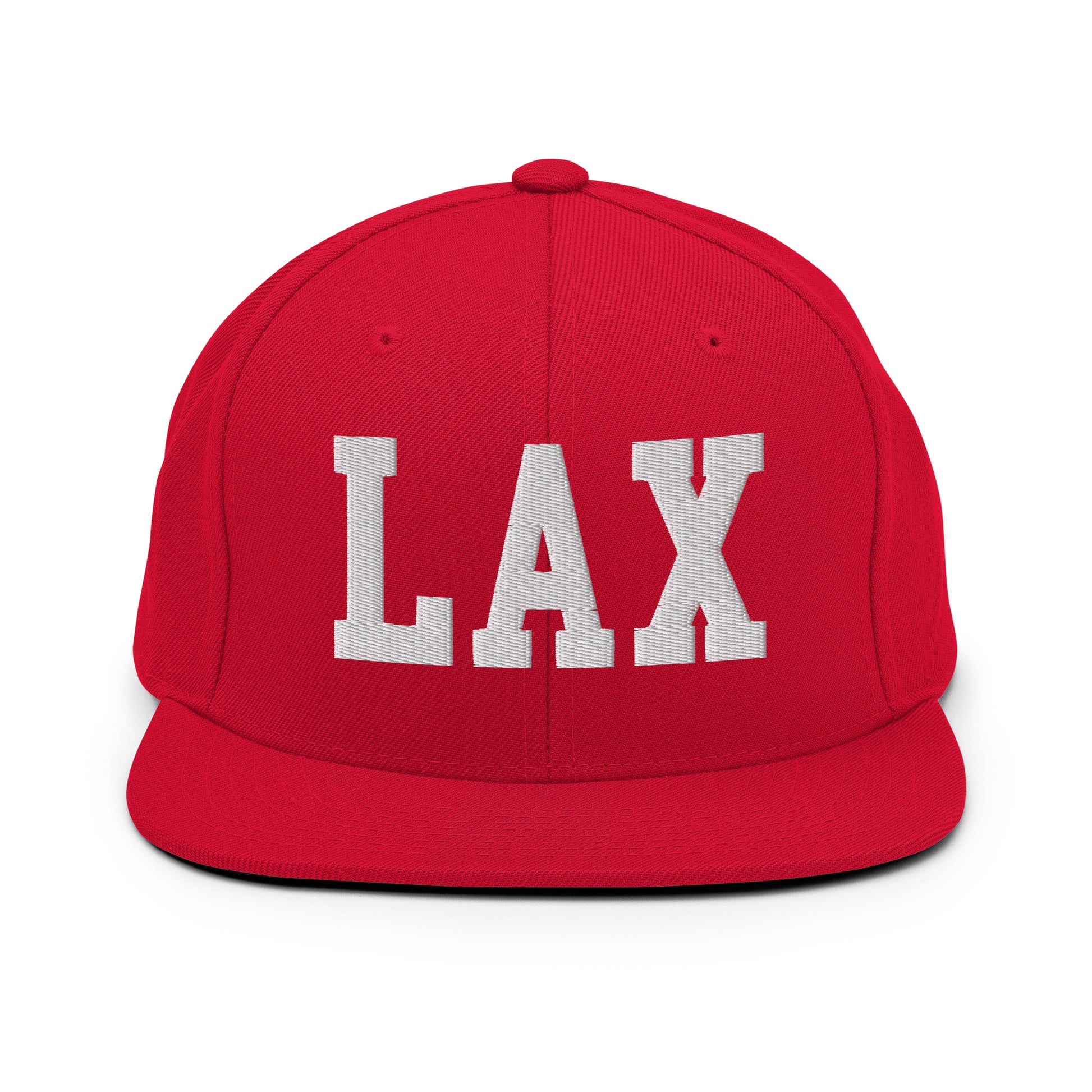 College-Style Classic Snapback Hat • White • LAX Los Angeles • YHM Designs - Image 26