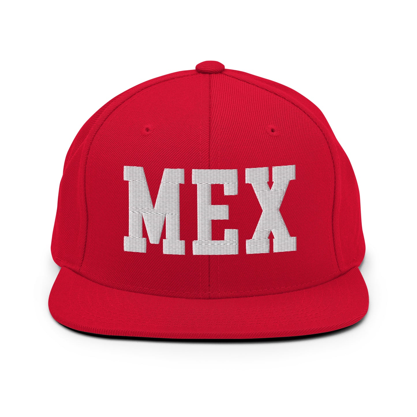 College-Style Classic Snapback Hat • White • MEX Mexico City Souvenir • YHM Designs - Image 26