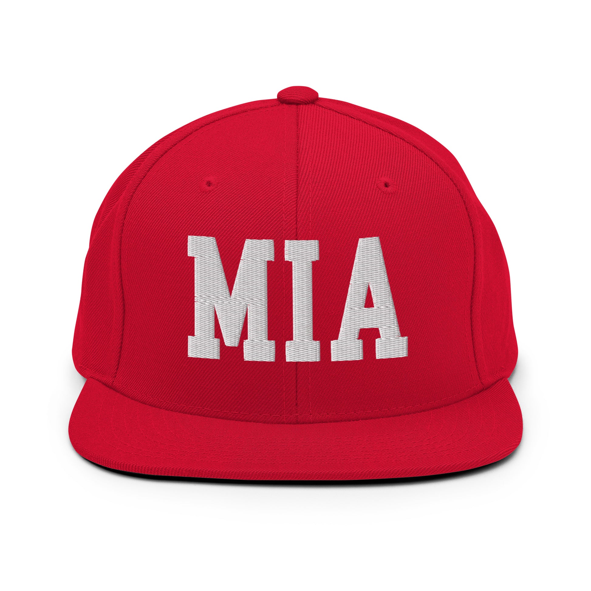 College-Style Classic Snapback Hat • White • MIA Miami • YHM Designs - Image 26