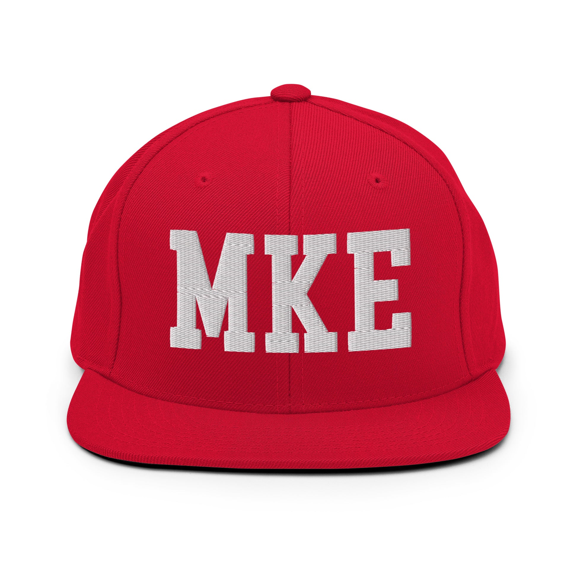College-Style Classic Snapback Hat • White • MKE Milwaukee Souvenir • YHM Designs - Image 26